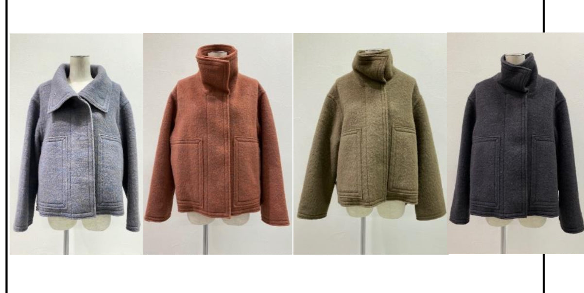 【CYAN TOKYO】ウールシャギースタンドブルゾン/407262