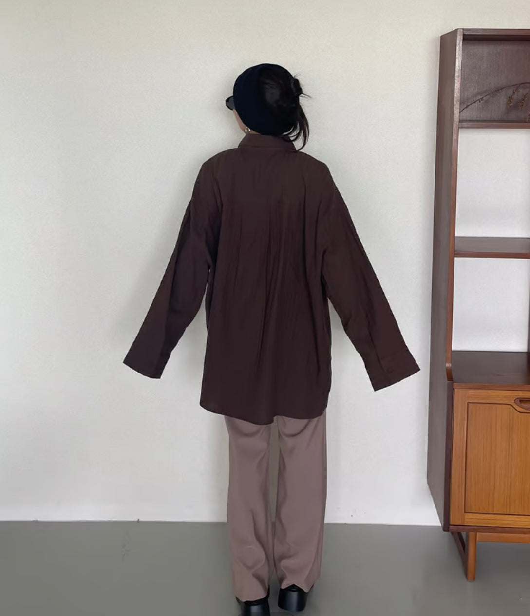 【AGAWD】ストライプオーバーシャツ /2401-771499