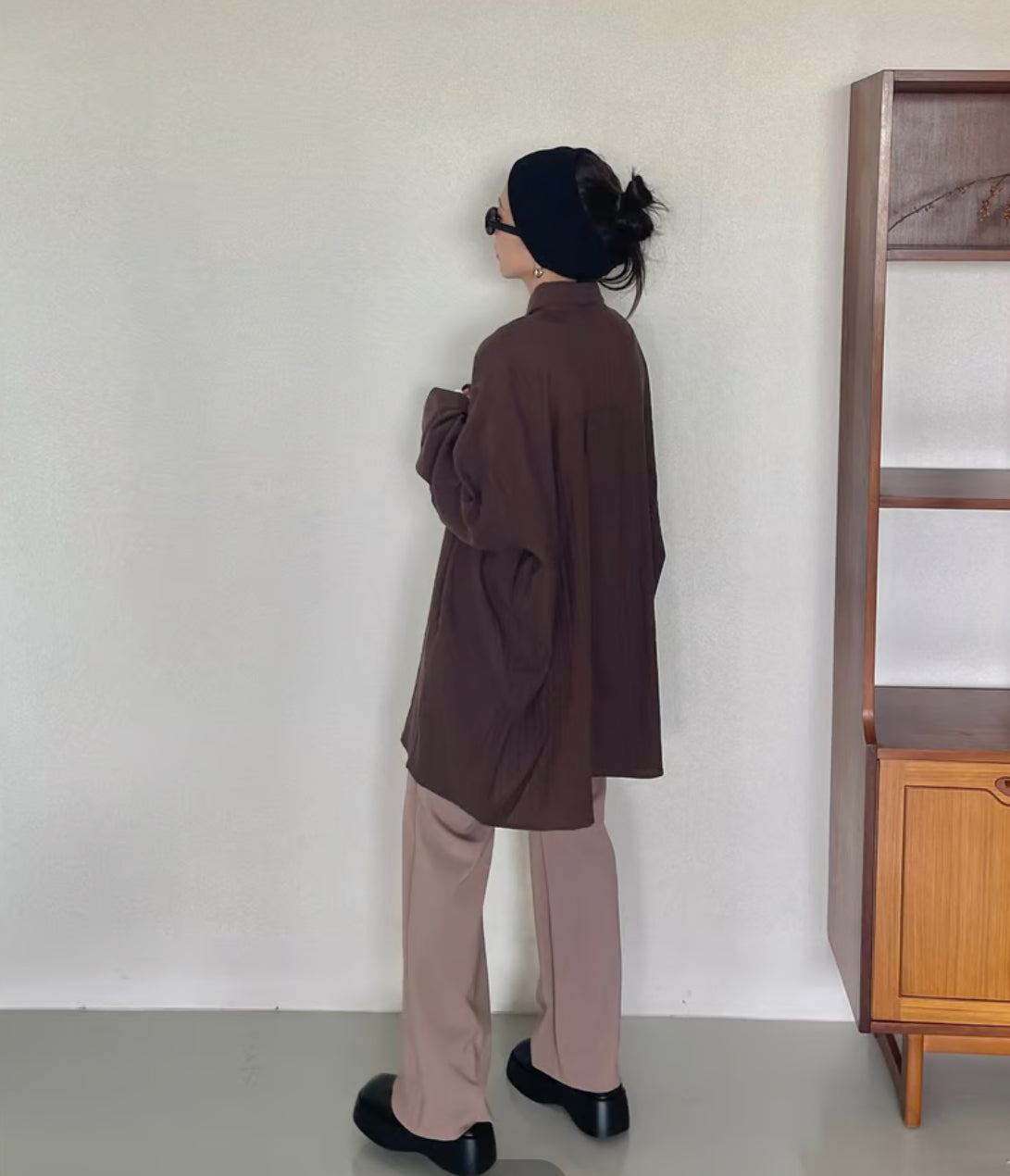 【AGAWD】ストライプオーバーシャツ /2401-771499