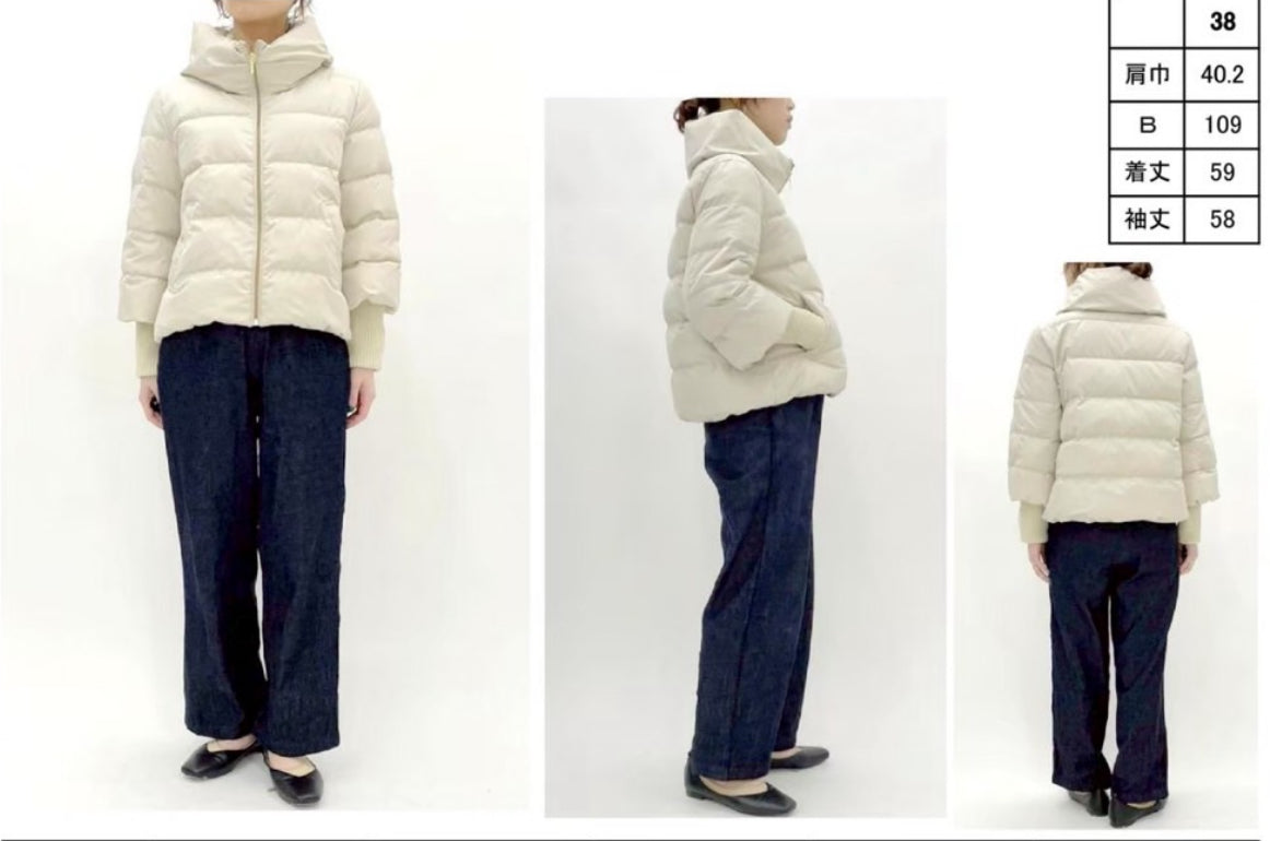 袖リブダウンジャケット PASSIONE/446401、546401