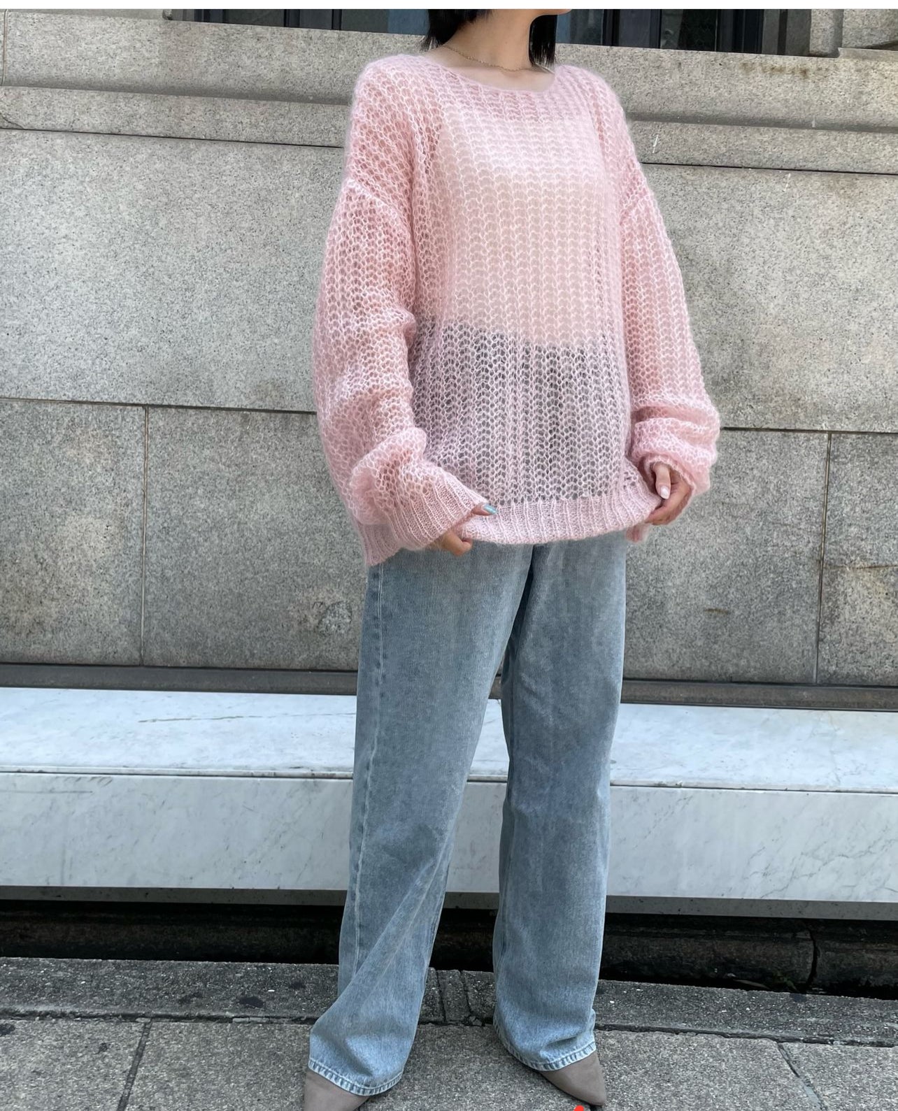 【cafune】キッドモヘヤニットプルオーバー/435943