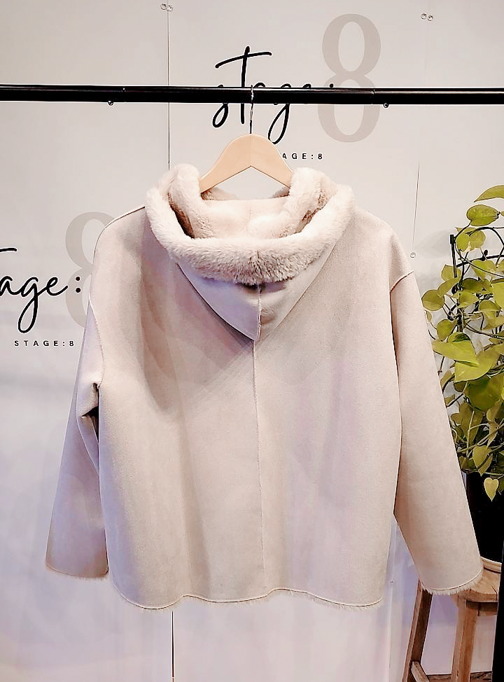 【Dignite collier】リバーシブルフェイクファーダブルジップコート/ 80243935