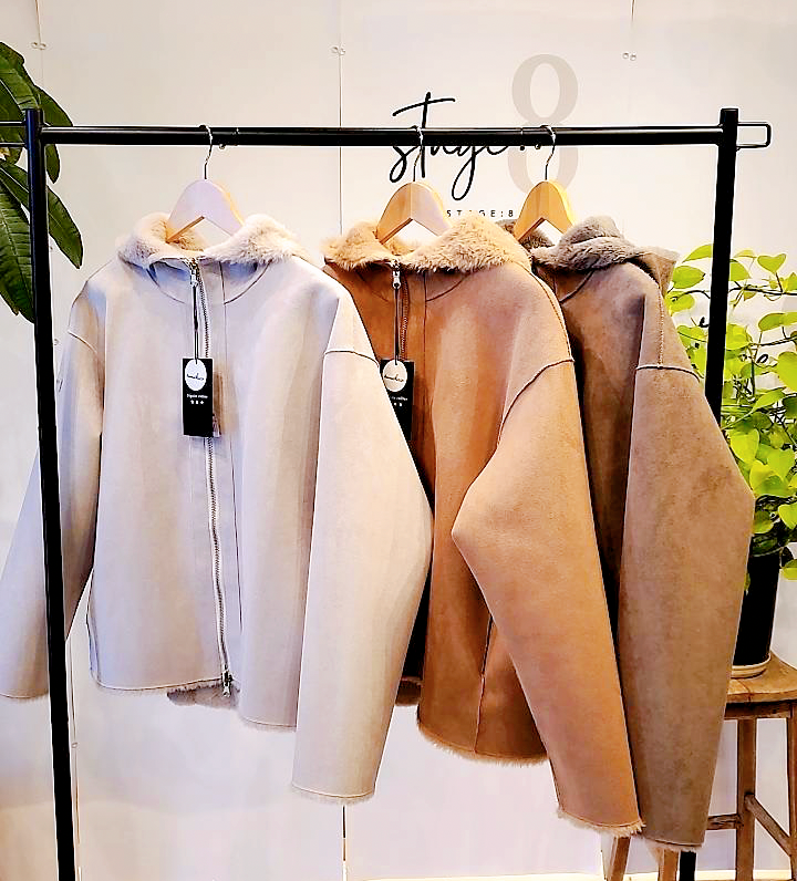 【Dignite collier】リバーシブルフェイクファーダブルジップコート/ 80243935