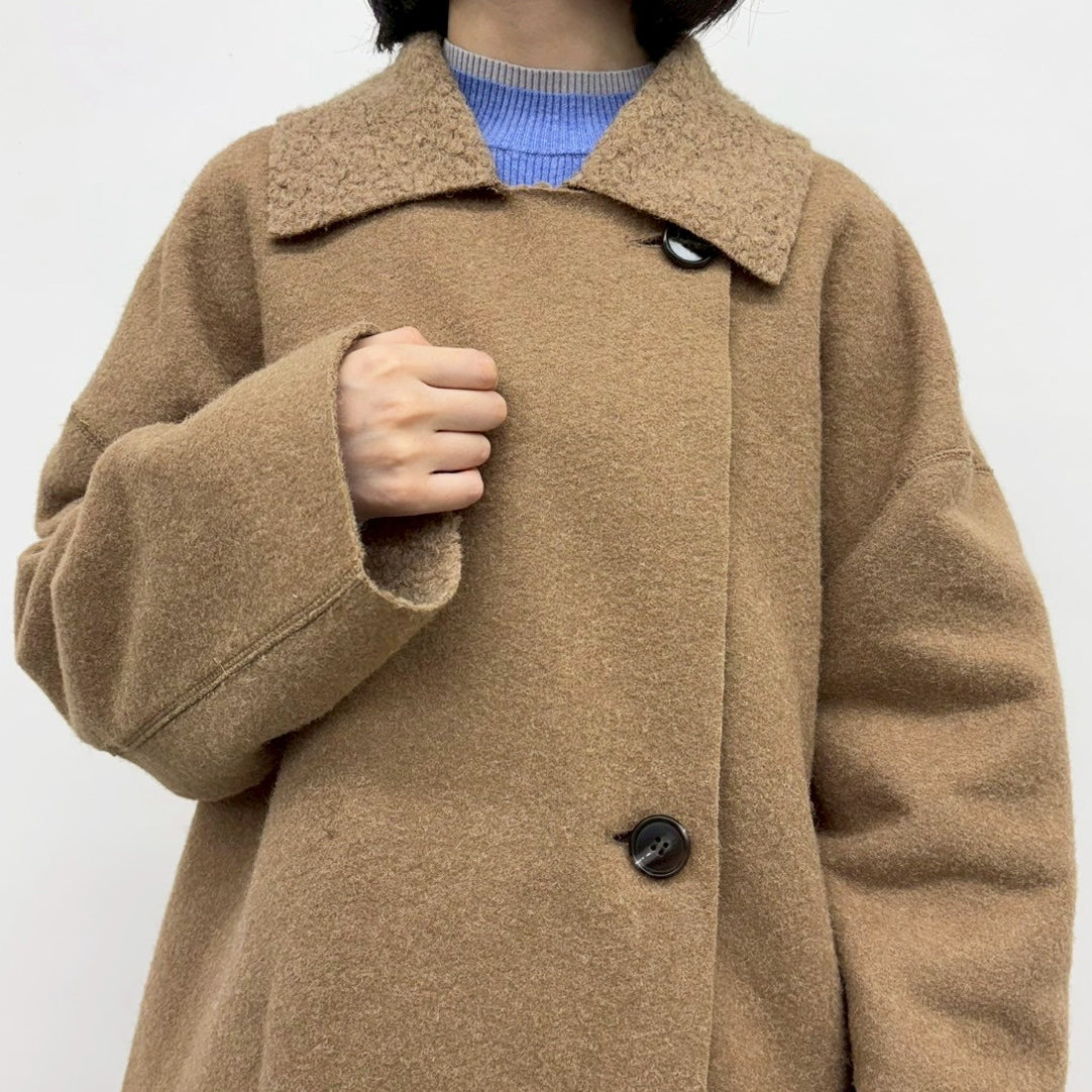 【CYNICAL】ボアスライバーニットリバーシブルコート/552-94055