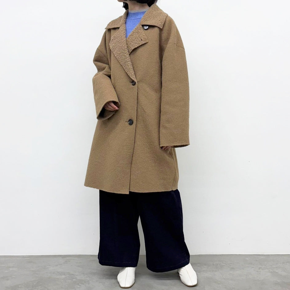 【CYNICAL】ボアスライバーニットリバーシブルコート/552-94055