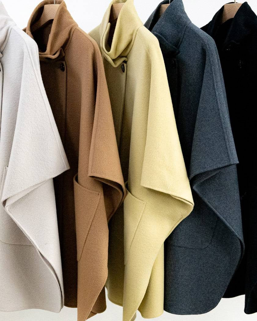 【CLOCHE】ダブルフェイスポンチョコート/55284504