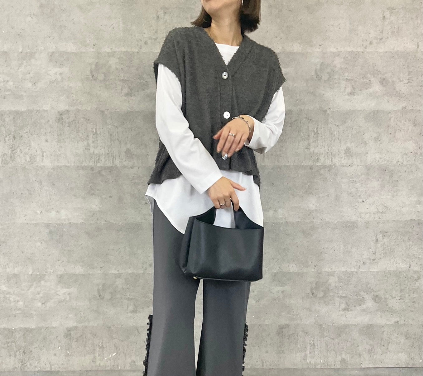 【AnnaKerry】BUSHYショートベスト/56251907