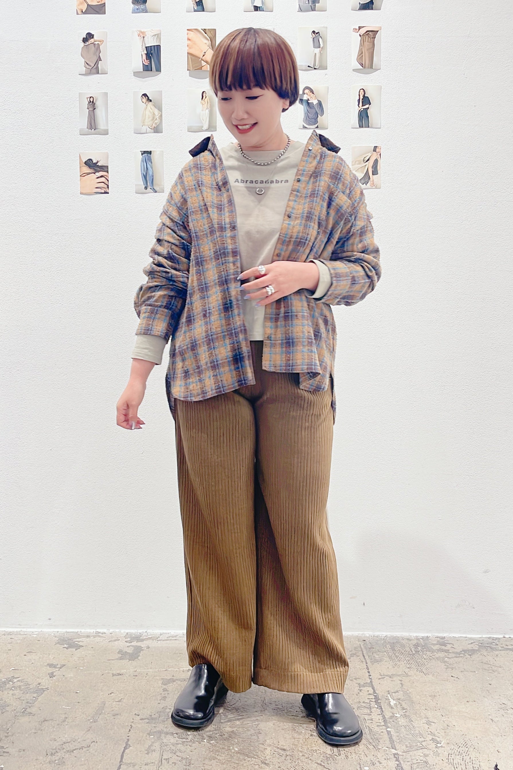 【AGAWD】ループチェックシャツ/1925-7061