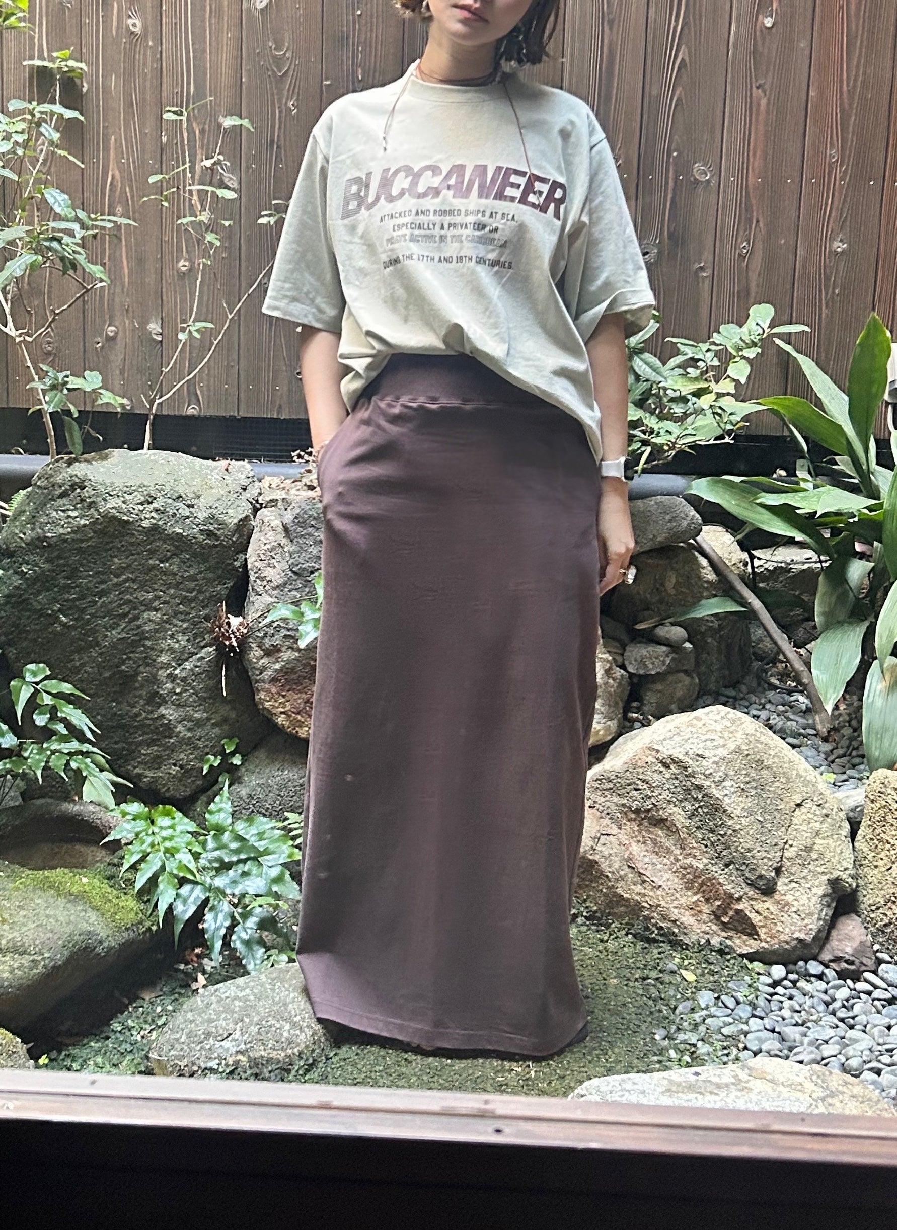 【PRIORITY】ピグメントマキシスカート/P62022AI