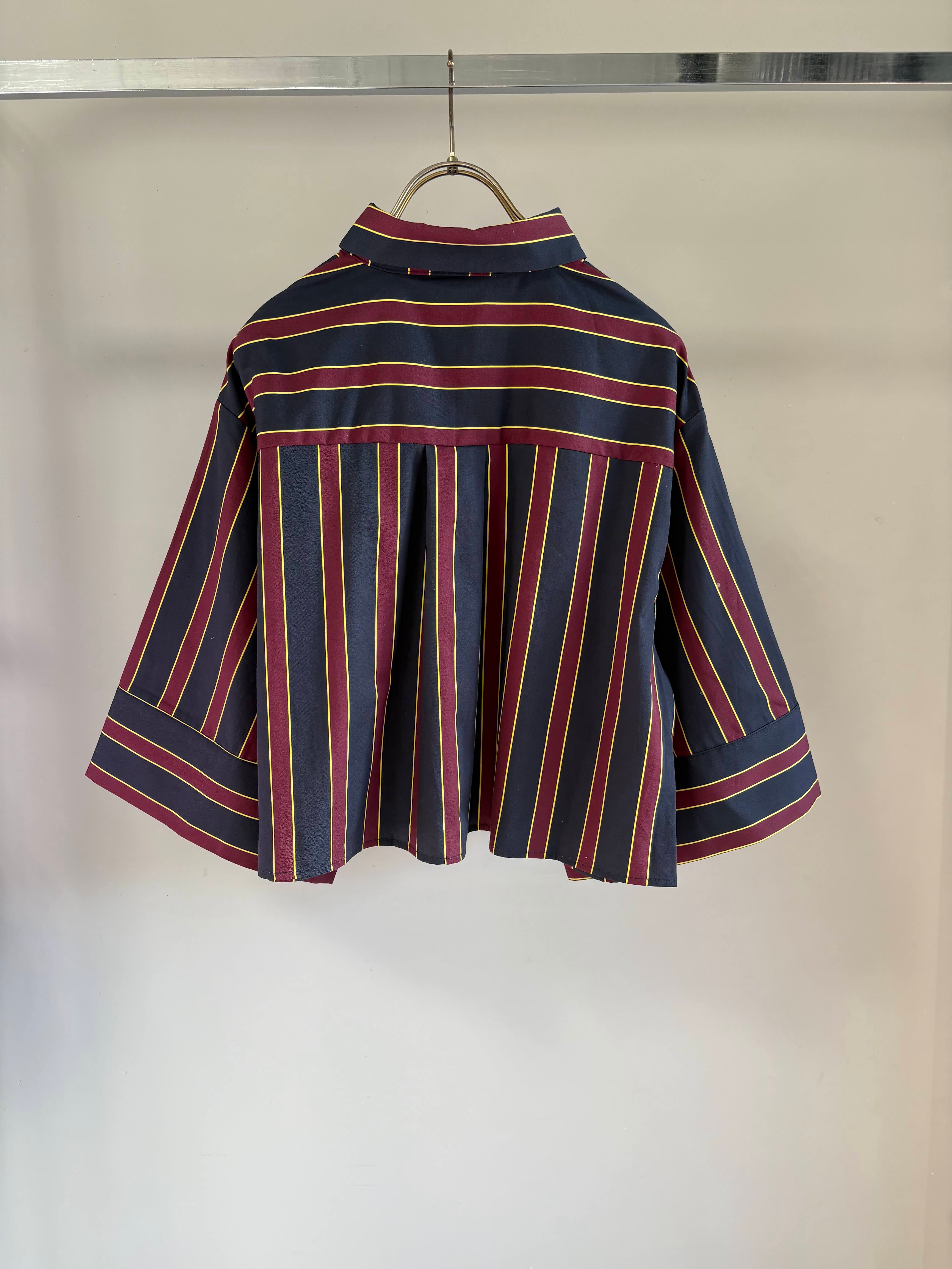 【MARGAUX VINTAGE】レジメンストライプブラウス/MG BL-26054-S