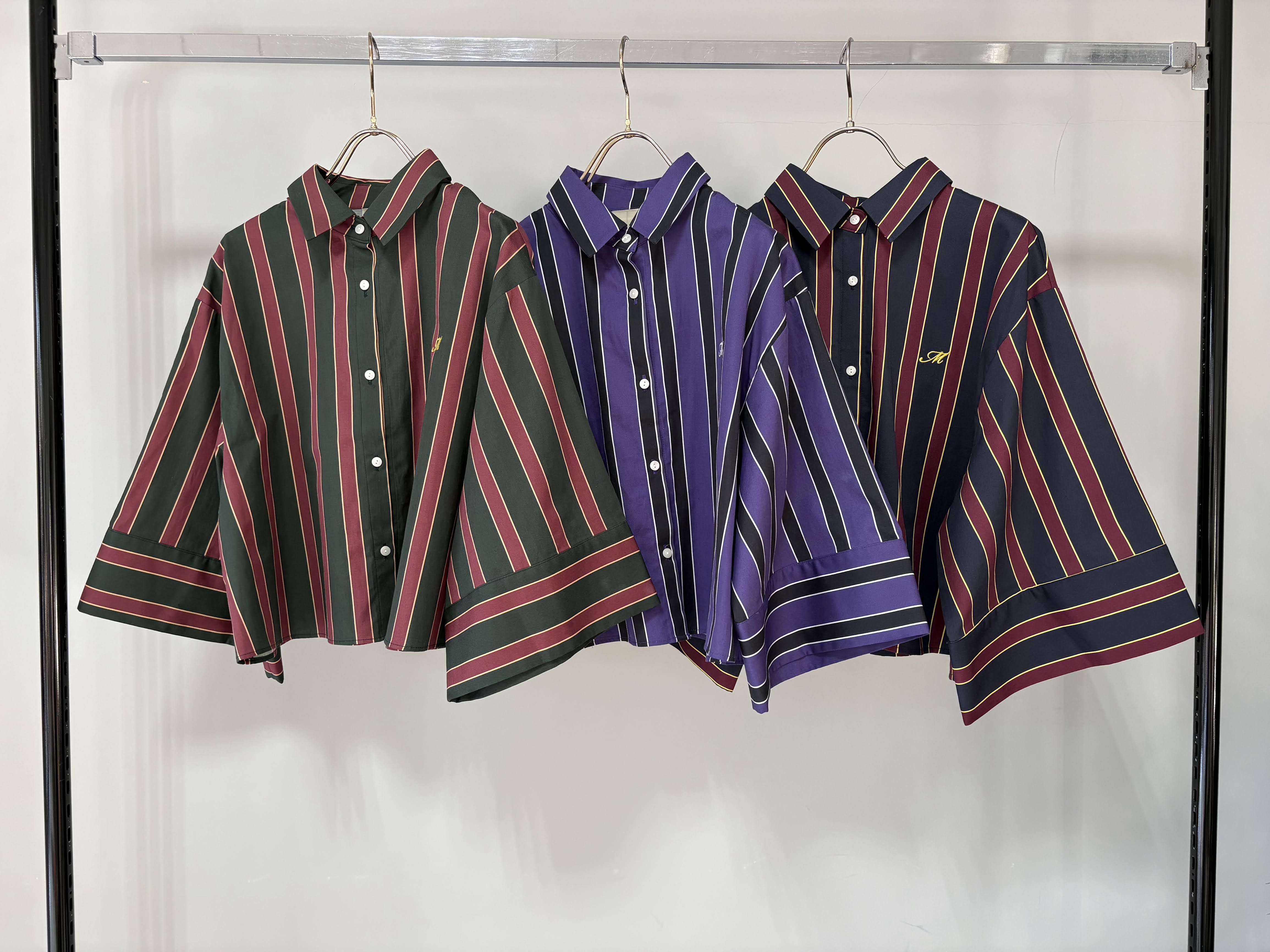 【MARGAUX VINTAGE】レジメンストライプブラウス/MG BL-26054-S