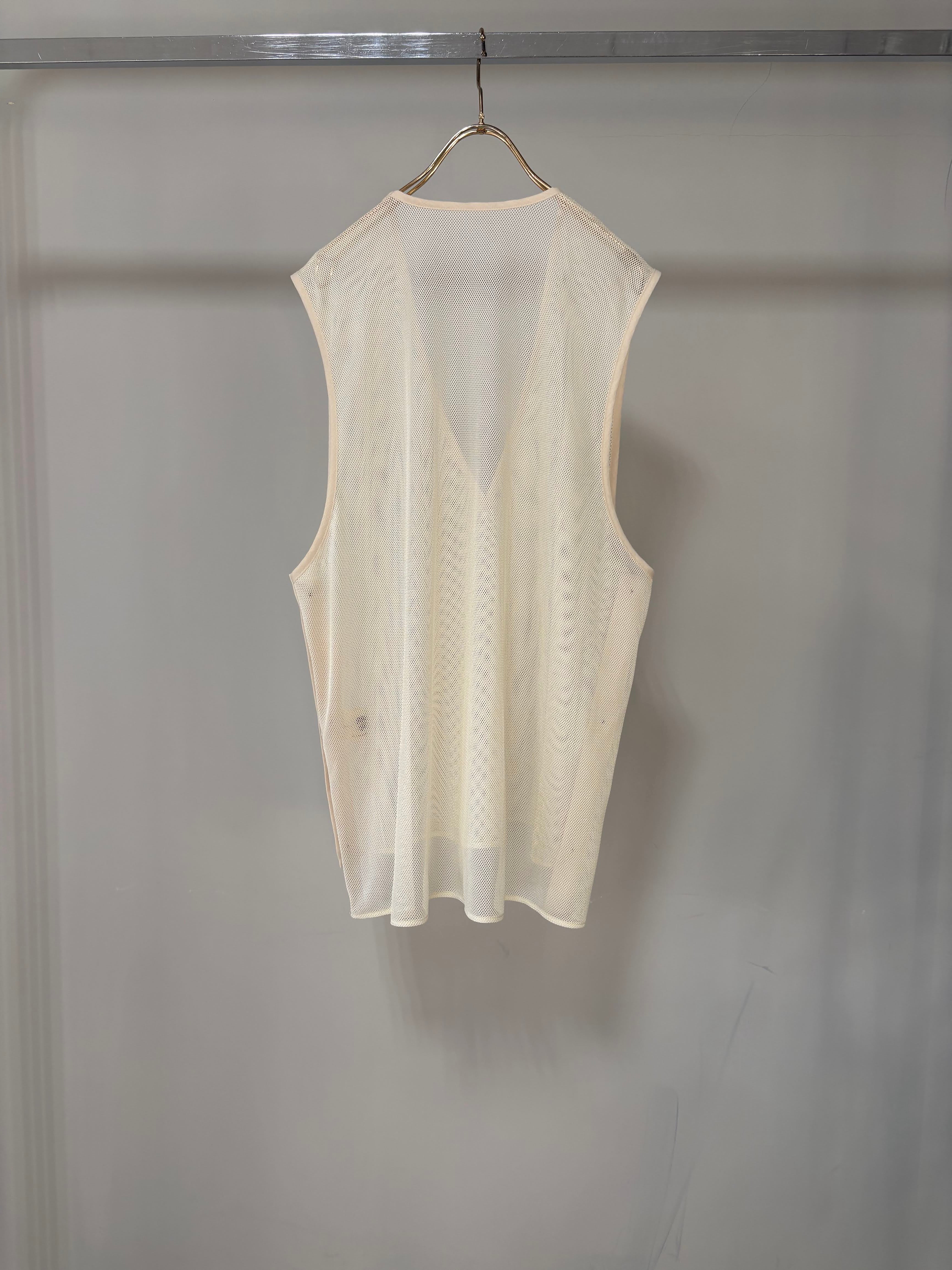 【MARGAUX VINTAGE】メッシュサイドボタンベスト/MG BL-26045-S