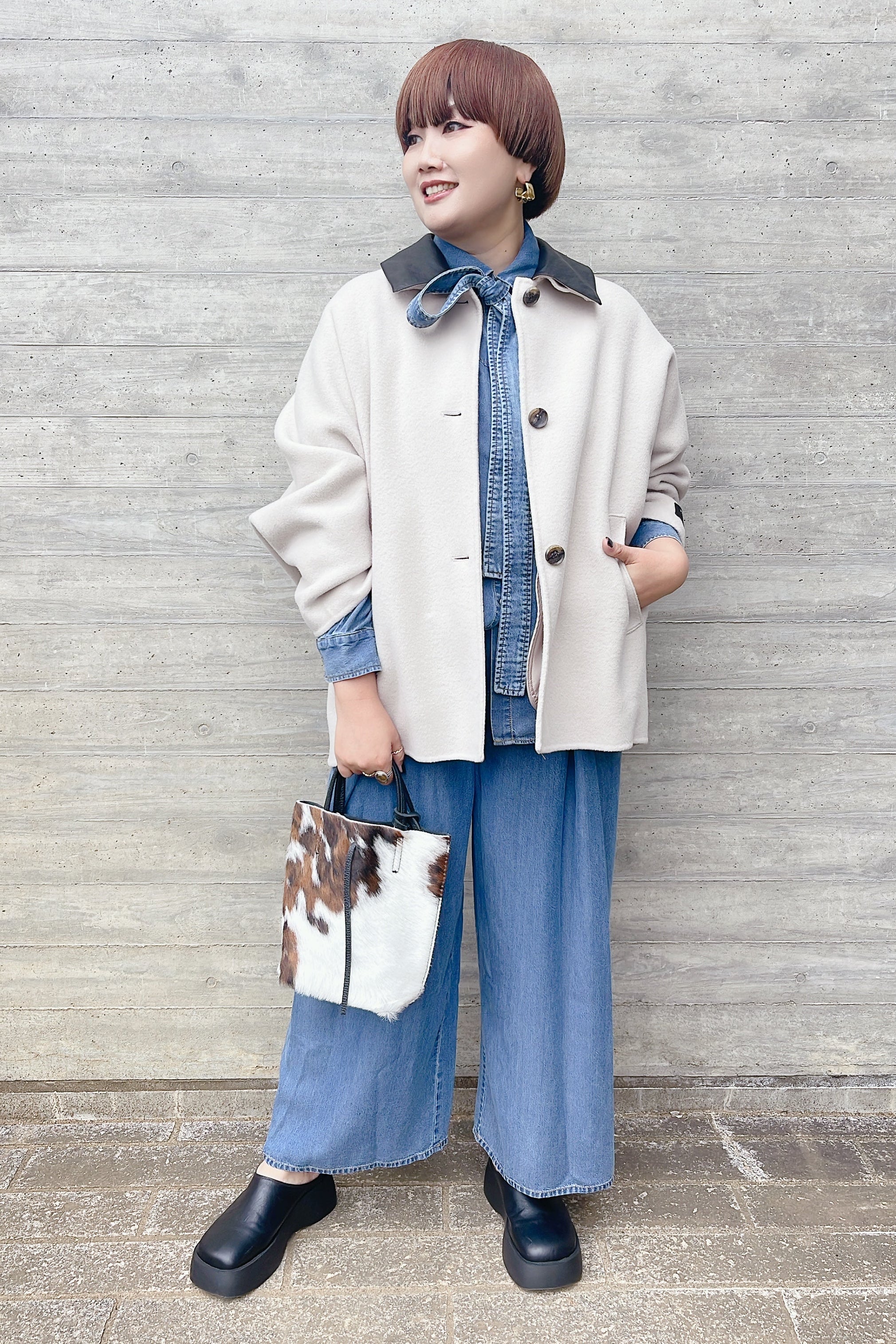 【ROSIEE】ワイドタックテンセルパンツ/R772708