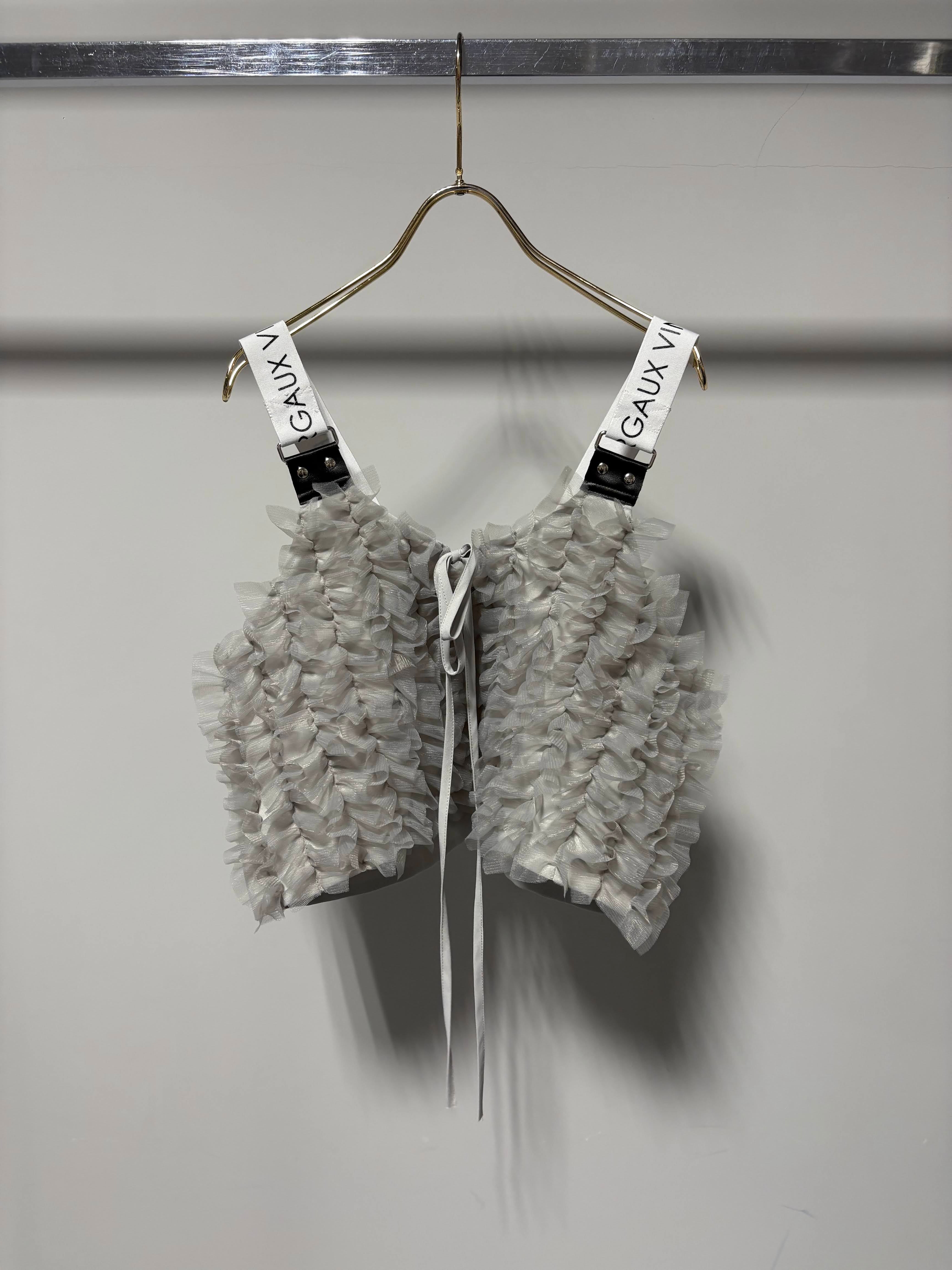 【MARGAUX VINTAGE】フリルショートビスチェ/MG AC-26060-S