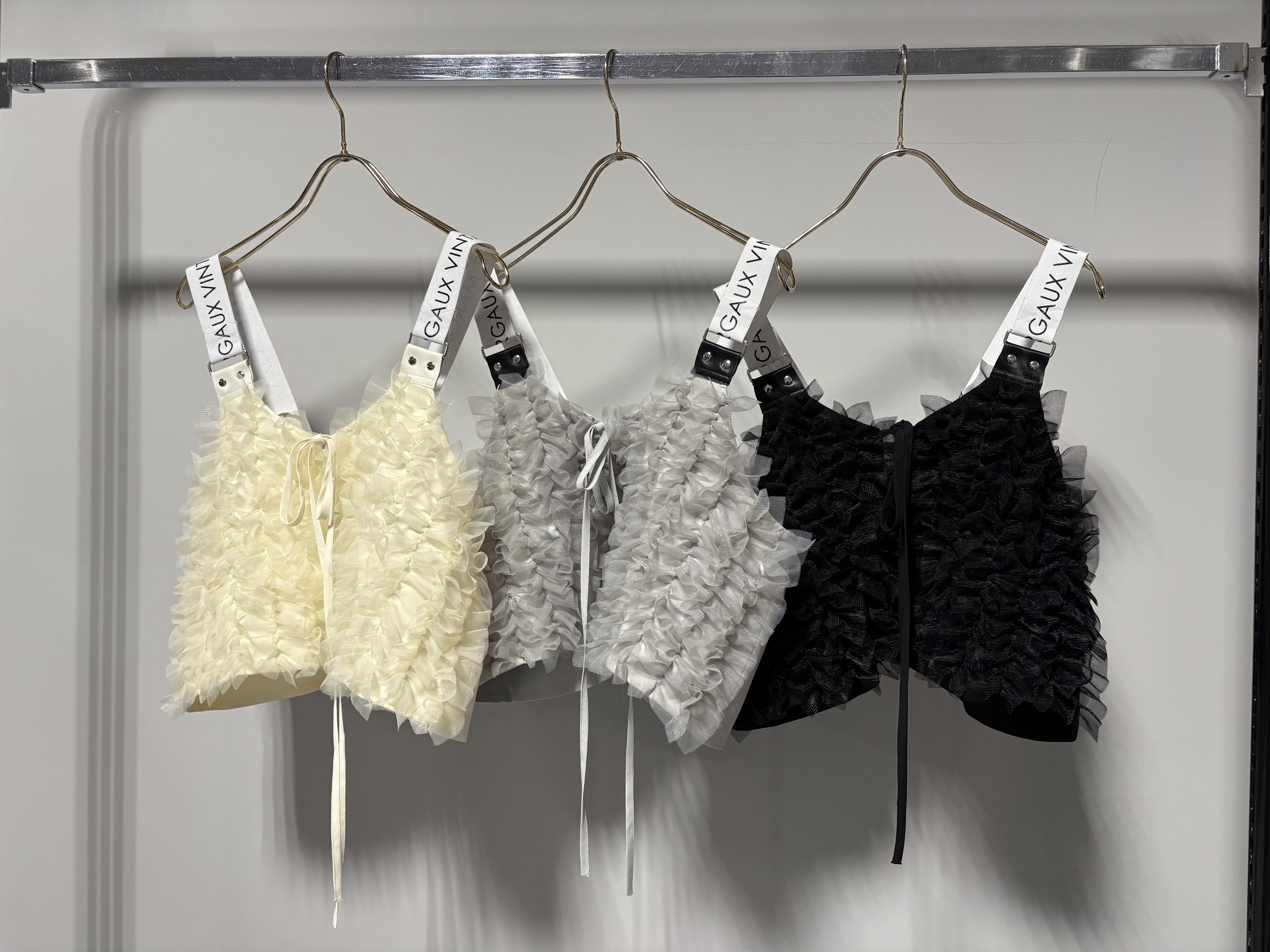 【MARGAUX VINTAGE】フリルショートビスチェ/MG AC-26060-S