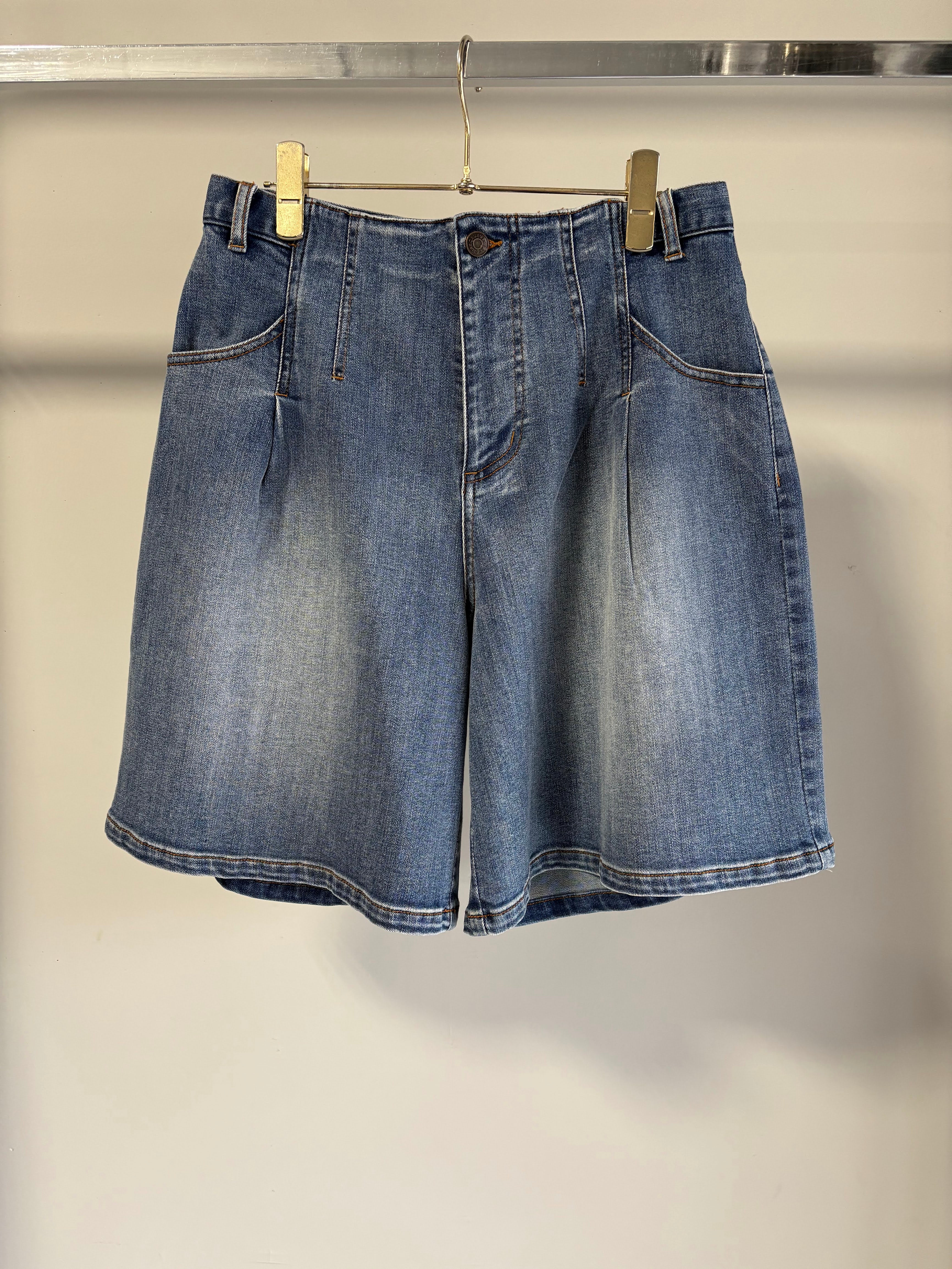 【MARGAUX VINTAGE】加工デニムハーフパンツ/MG PT-26062-S