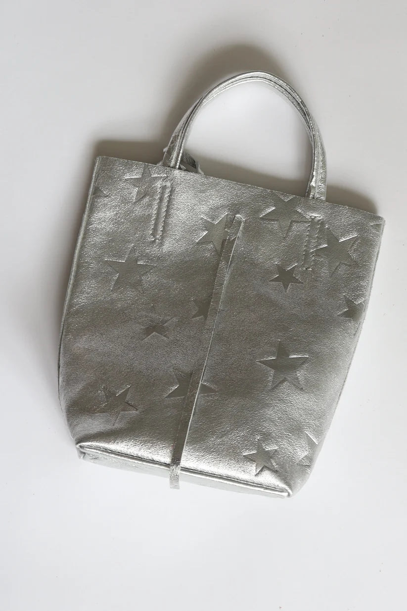 【MILLELAFIRENZE】星柄エンボスメタリックミニトートバッグ/10210657