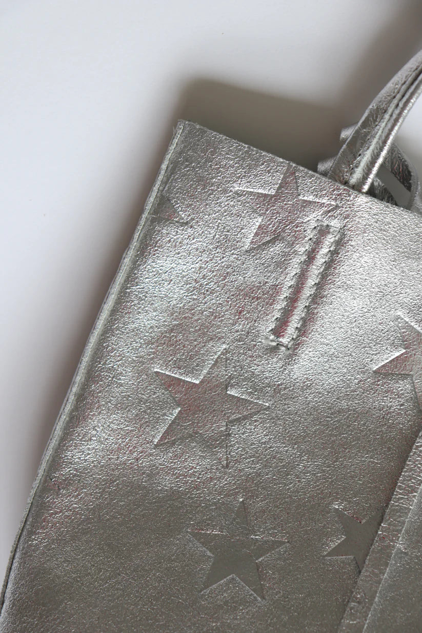 【MILLELAFIRENZE】星柄エンボスメタリックミニトートバッグ/10210657