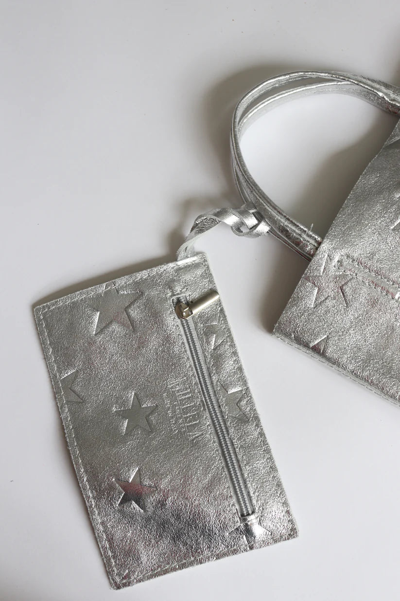 【MILLELAFIRENZE】星柄エンボスメタリックミニトートバッグ/10210657