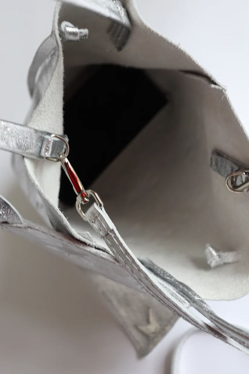 【MILLELAFIRENZE】星柄エンボスメタリックミニトートバッグ/10210657