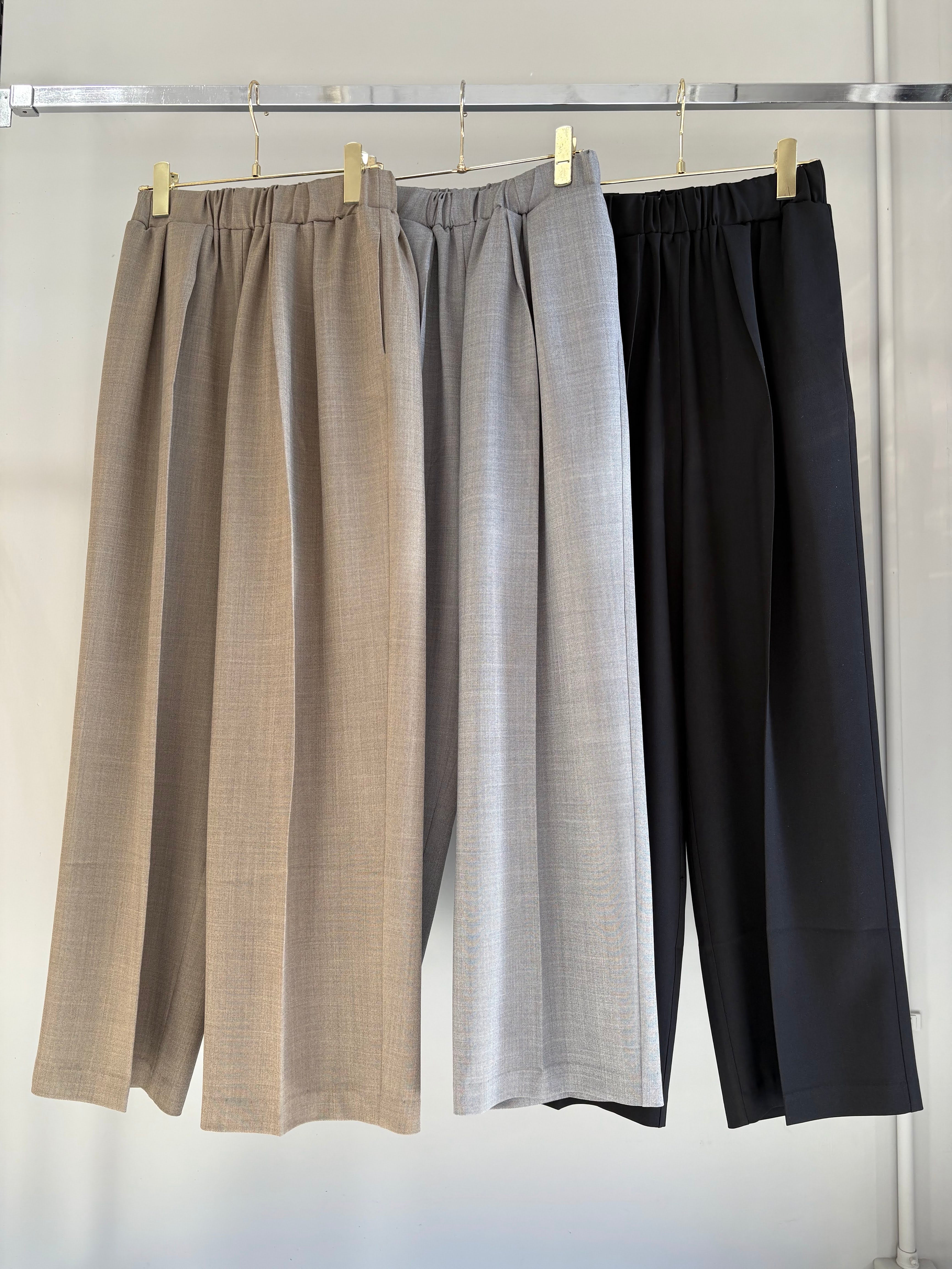 【MARGAUX VINTAGE】センタープレスウエストゴムパンツ/MG PT-26057-S