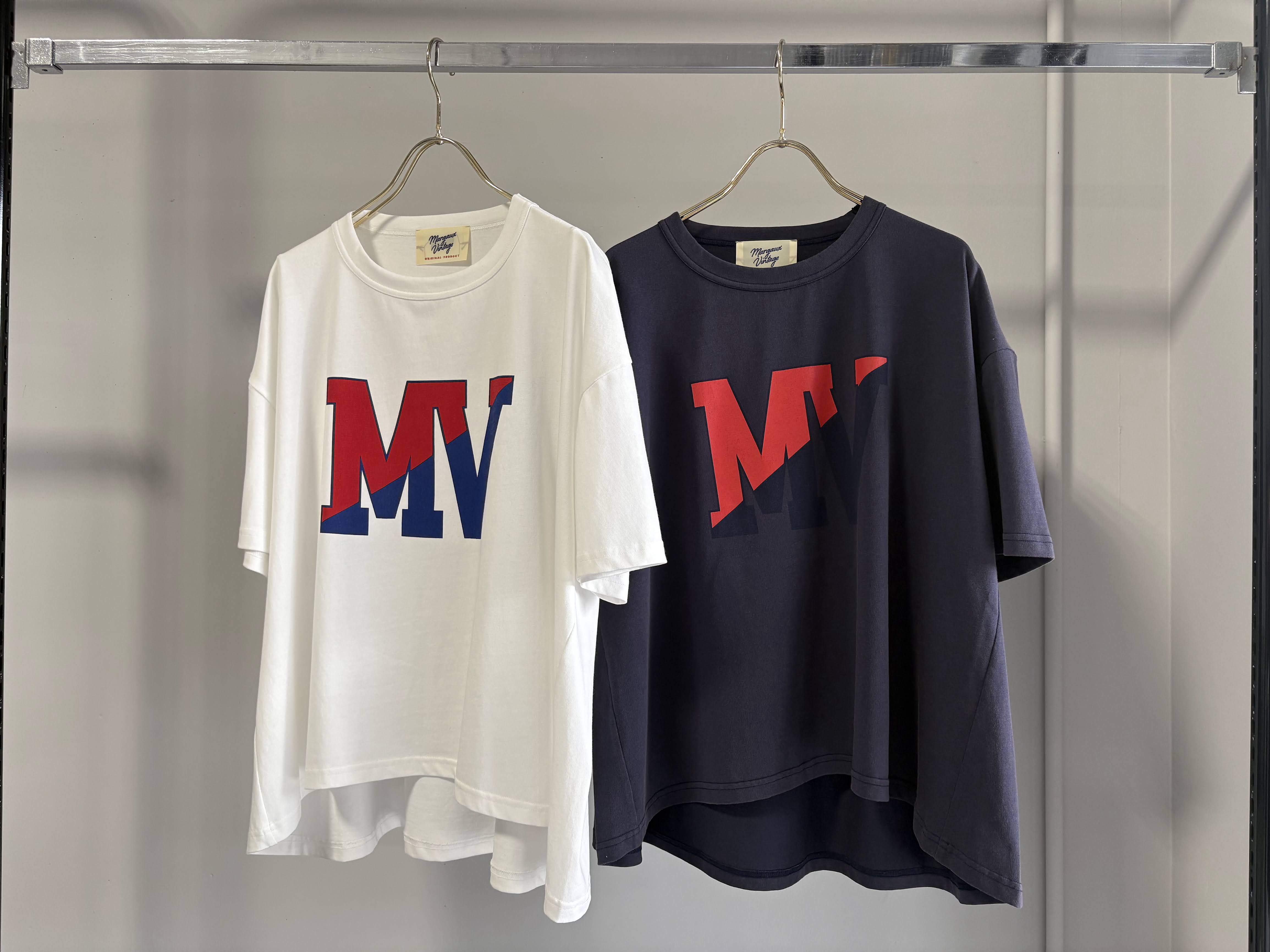 【MARGAUX VINTAGE】MVレッド/ブルーロゴTEE/MG CT-26070-S