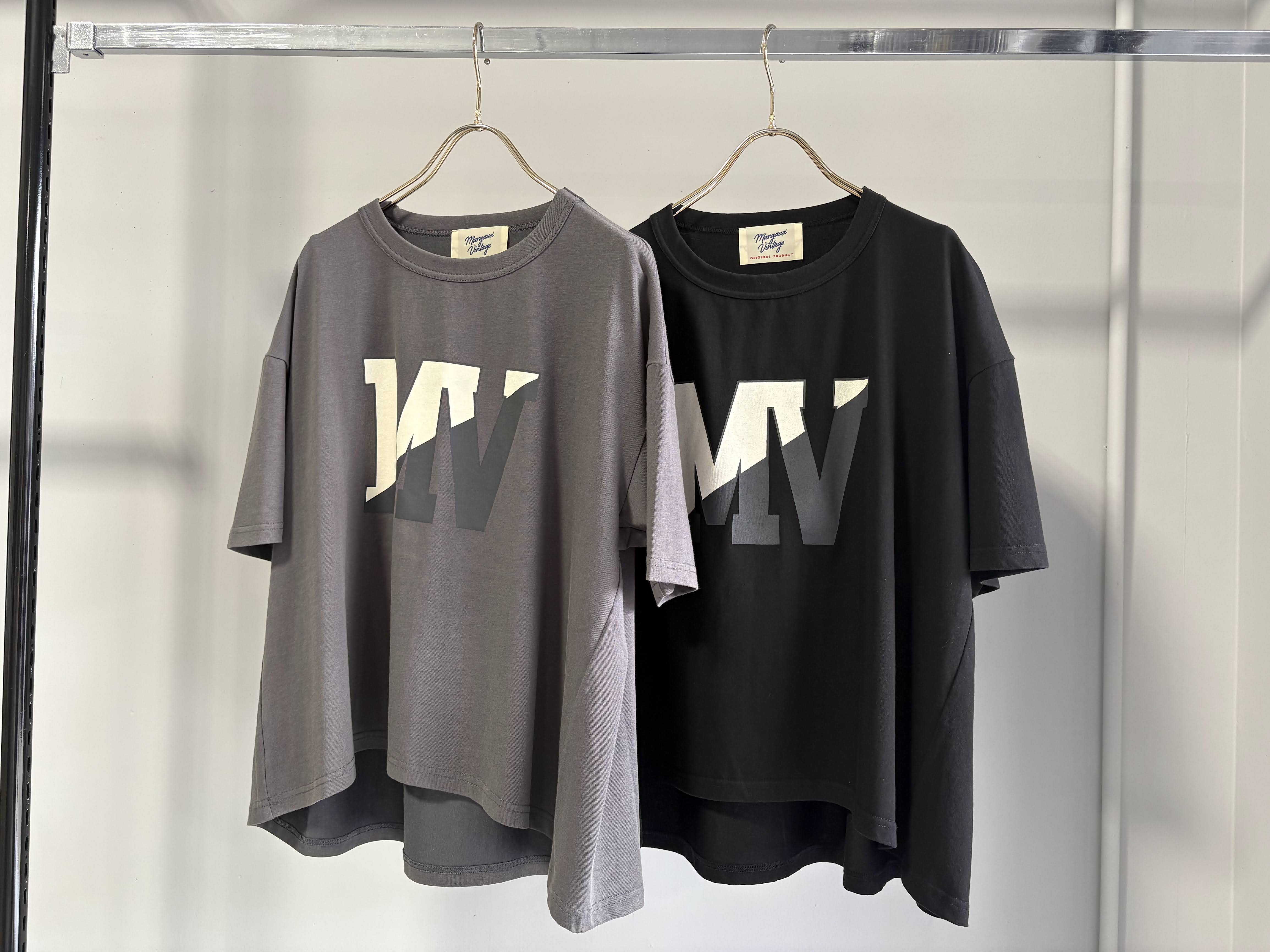 【MARGAUX VINTAGE】MVオフ/チャコールロゴTEE/MG CT-26071-S