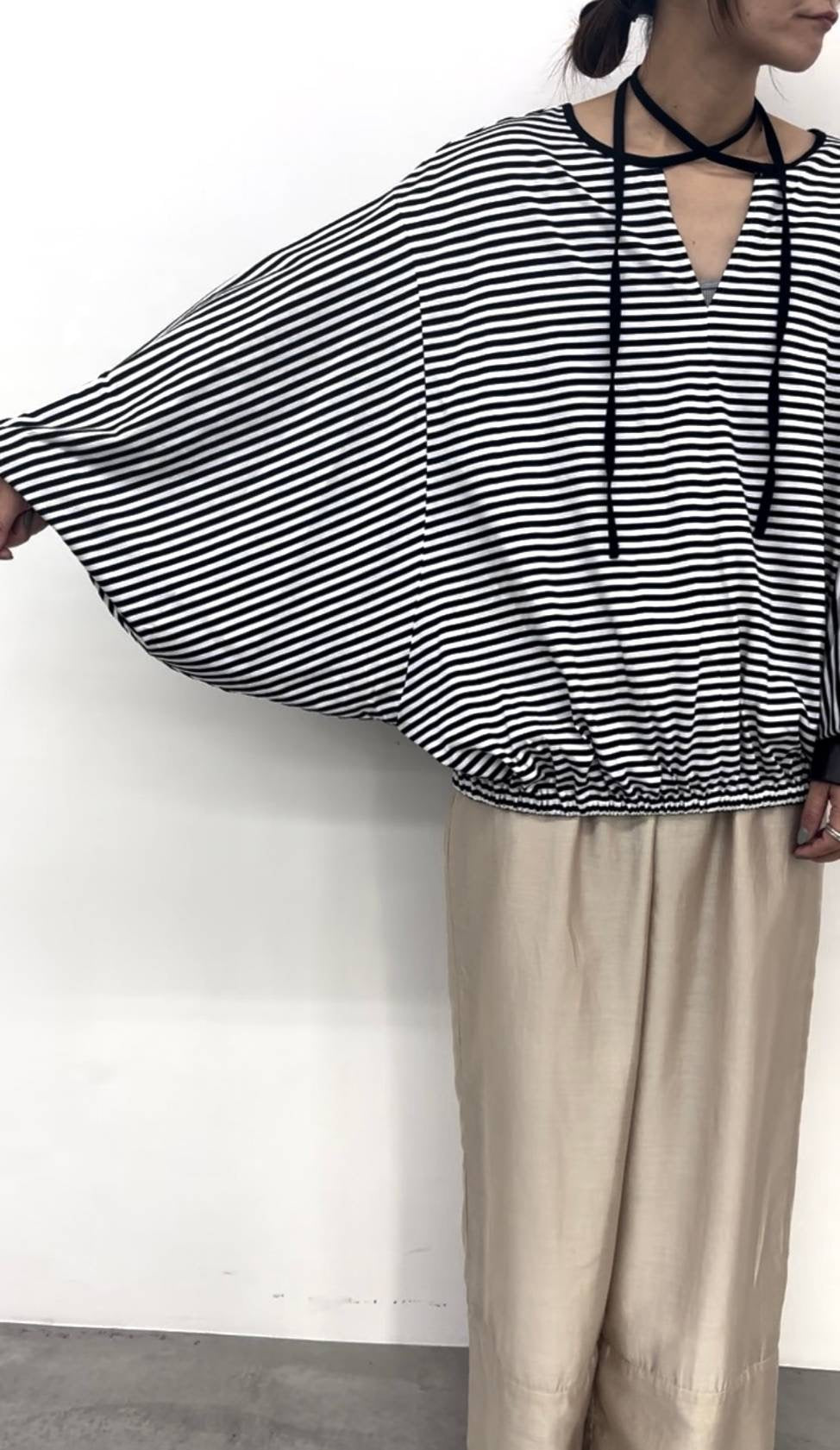 【CLOCHE】チョーカーバルーンドルマンスリーブT/510-85065