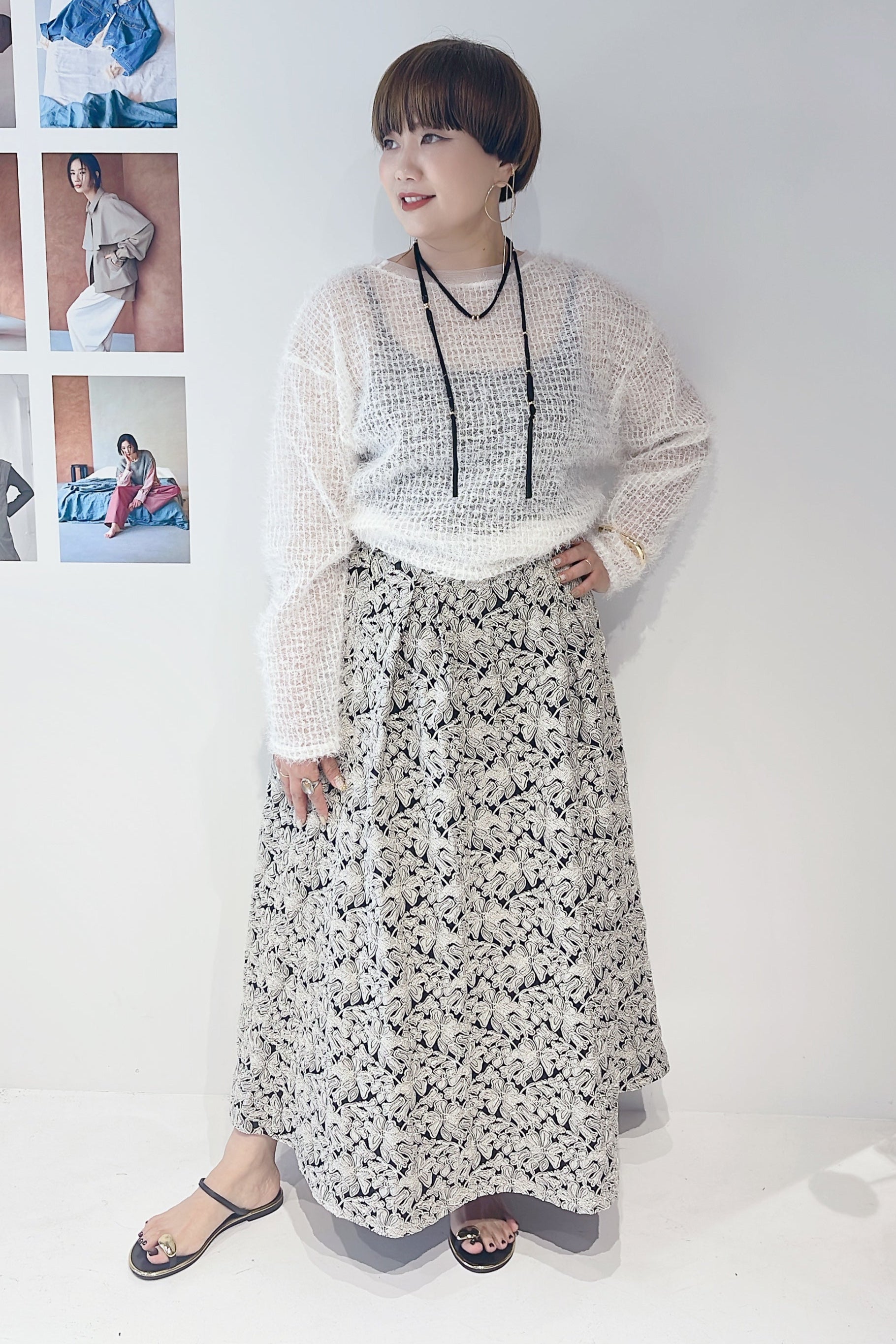 【CHIGNON】フェザーチュールプルオーバー/8654-085KO