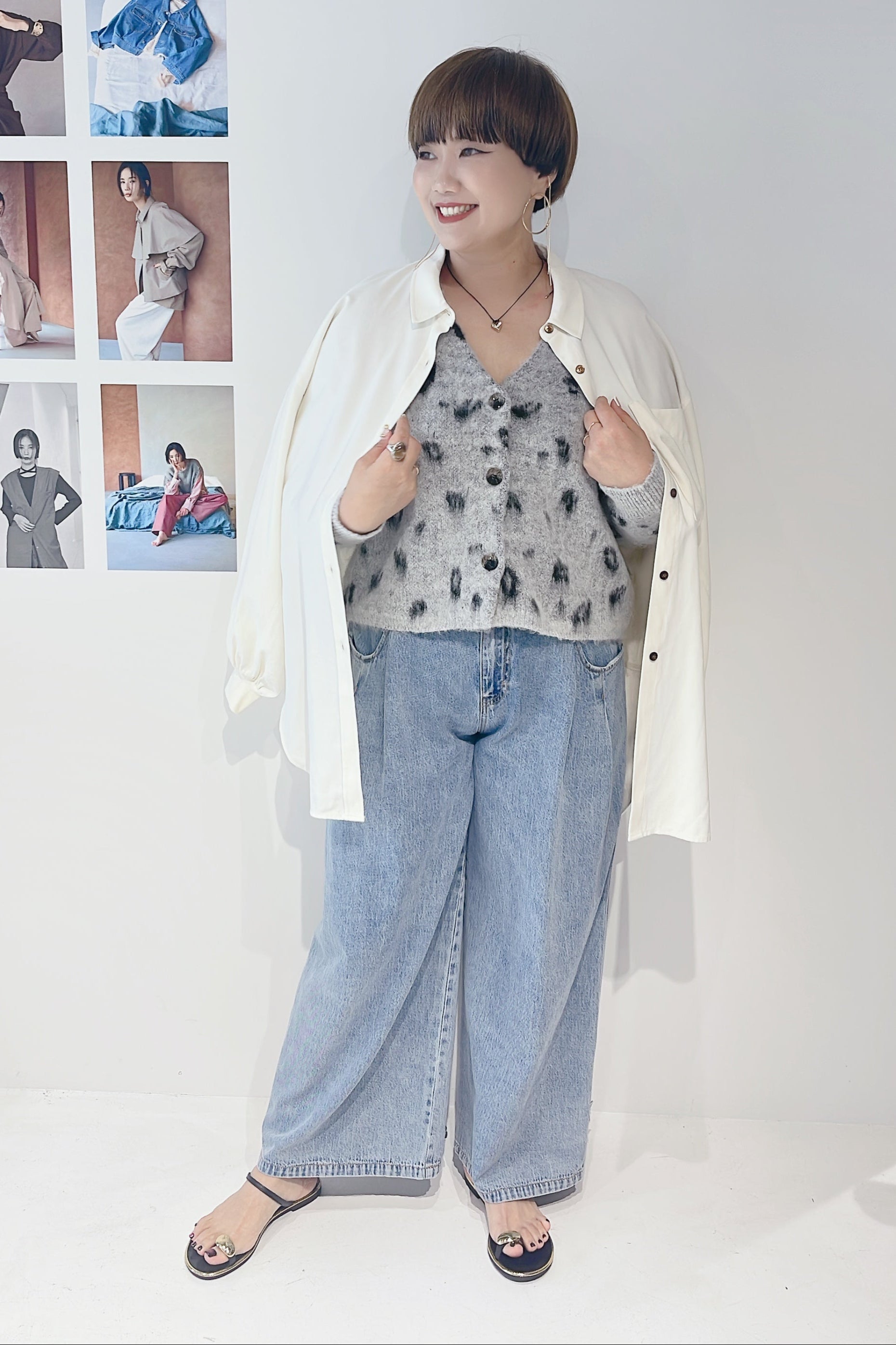 【CHIGNON】タックポケットデニムパンツ/3854-063BT