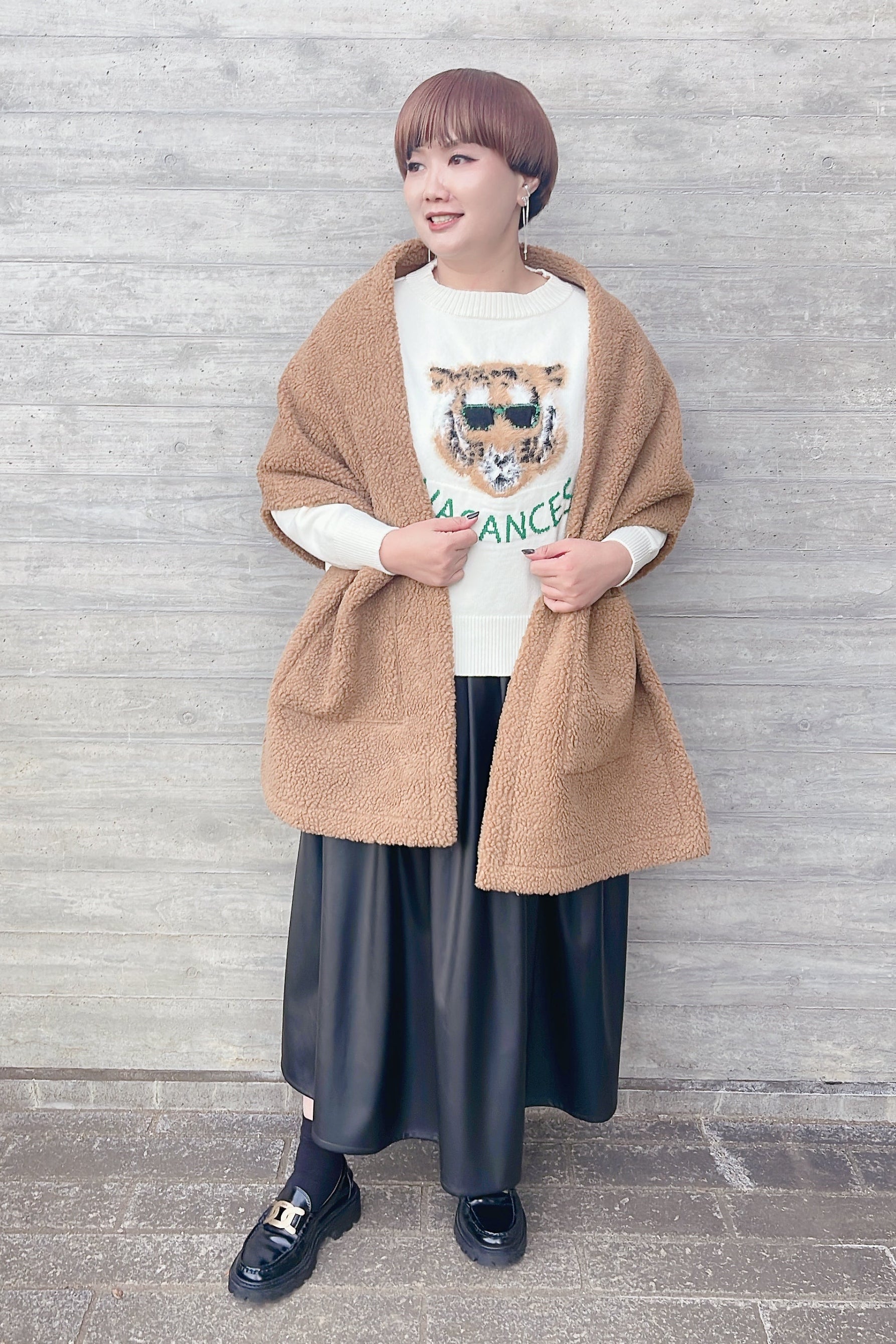 【Dignite Collier】ムートン風スヌード/80256811