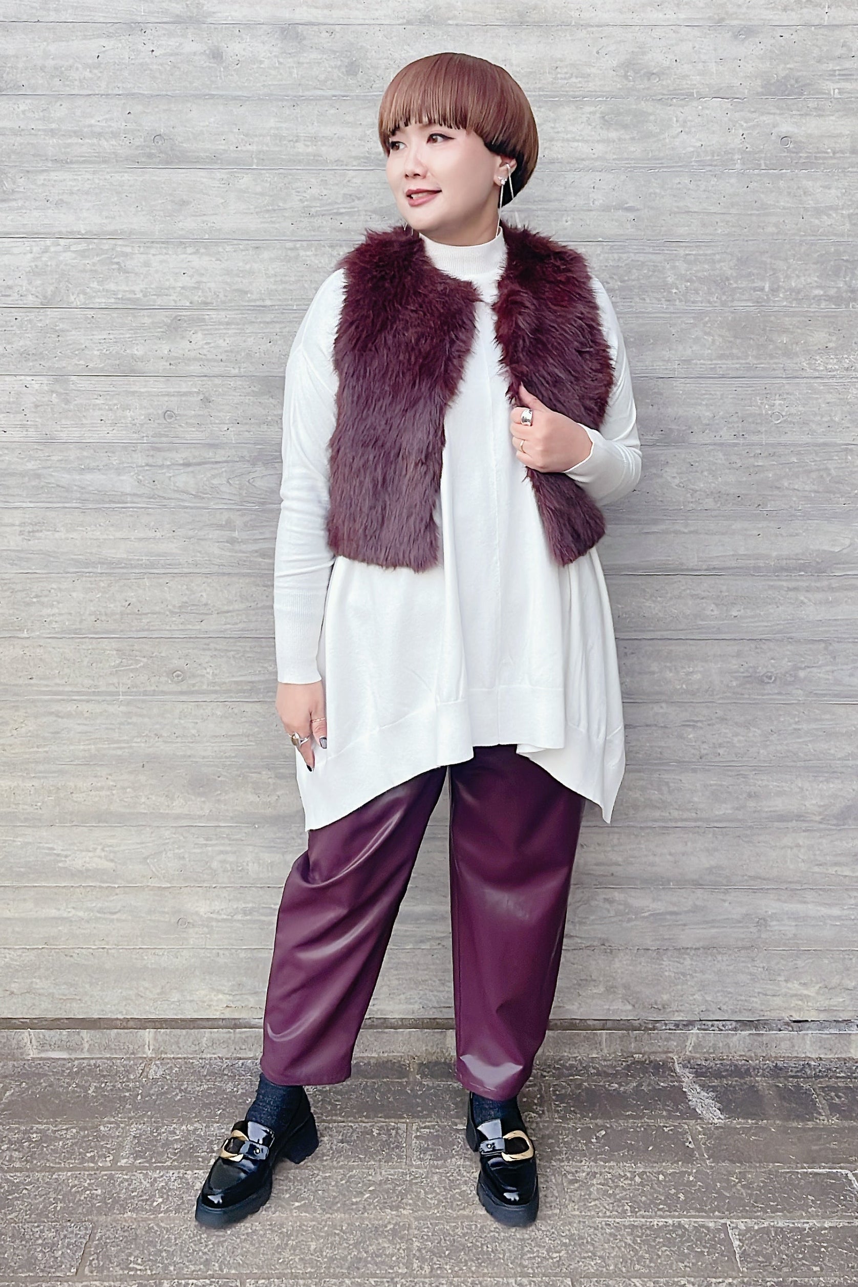 【RILATO】ハイネックニットポンチョ/R25407