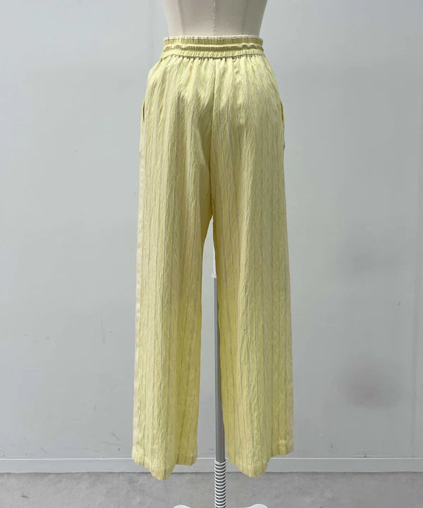 【HERENCIA】ストライプイージーパンツ/H826106