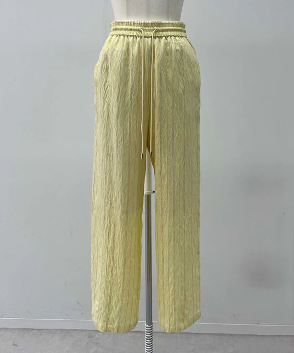 【HERENCIA】ストライプイージーパンツ/H826106