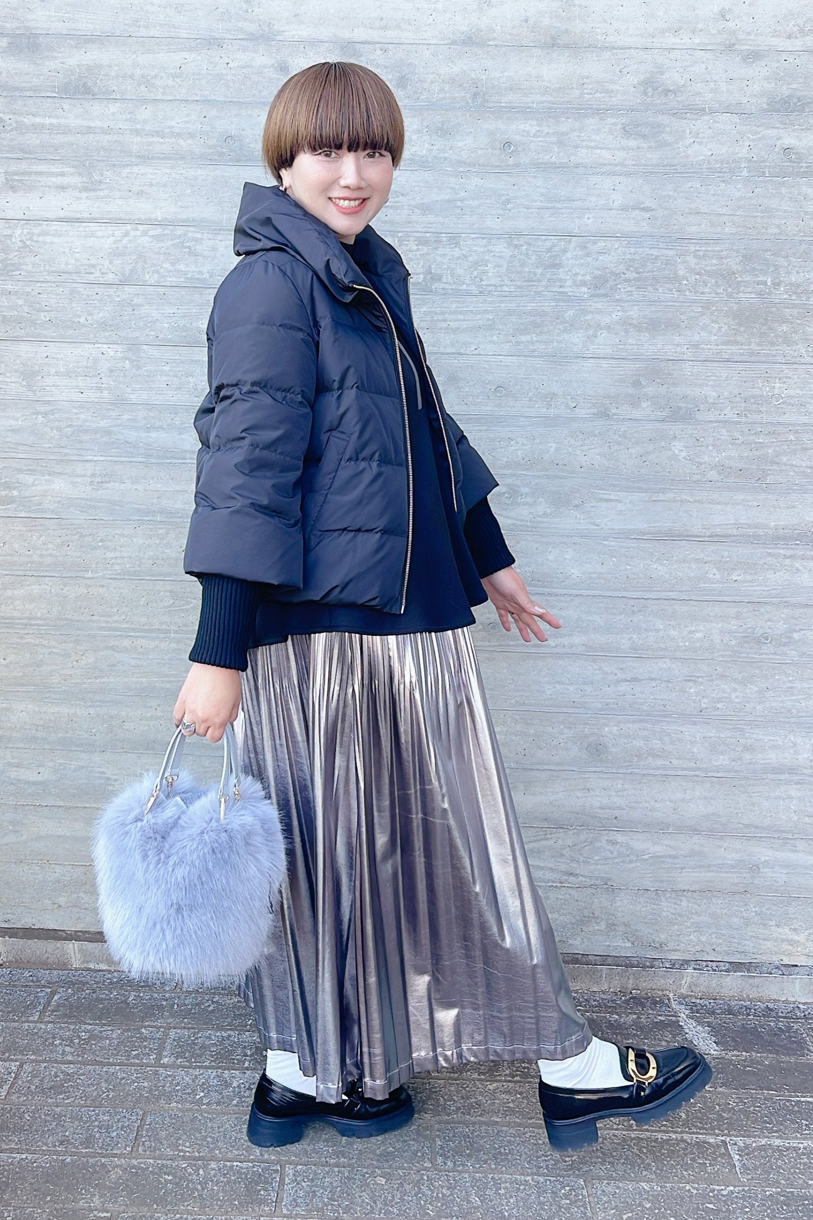 袖リブダウンジャケット PASSIONE/446401、546401