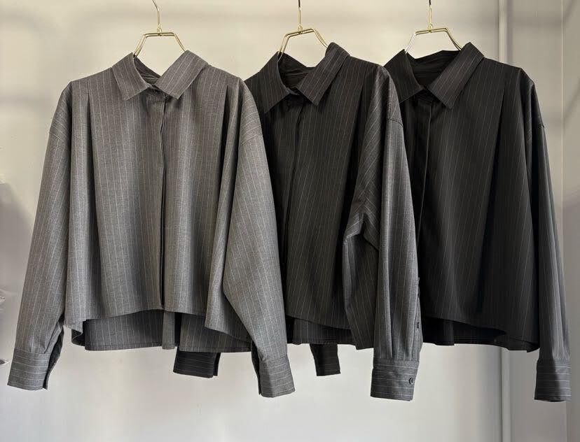 【MARGAUX VINTAGE】ピンストライプブラウス/MG BL-26094-A