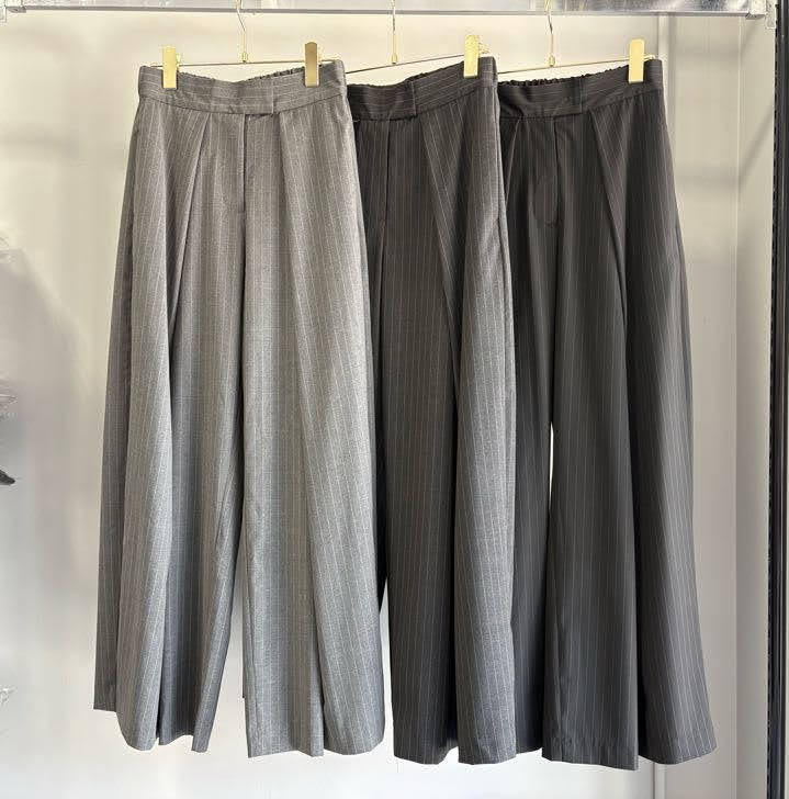 【MARGAUX VINTAGE】ピンストライプワイドパンツ/MG PT-26095-A