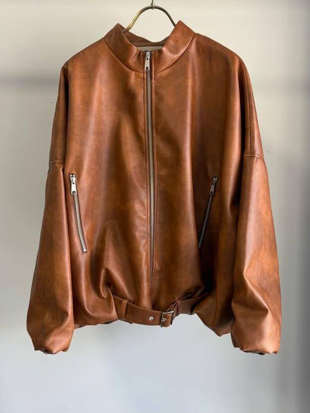 【MARGAUX VINTAGE】レザーライダース/MG JK-26081-A
