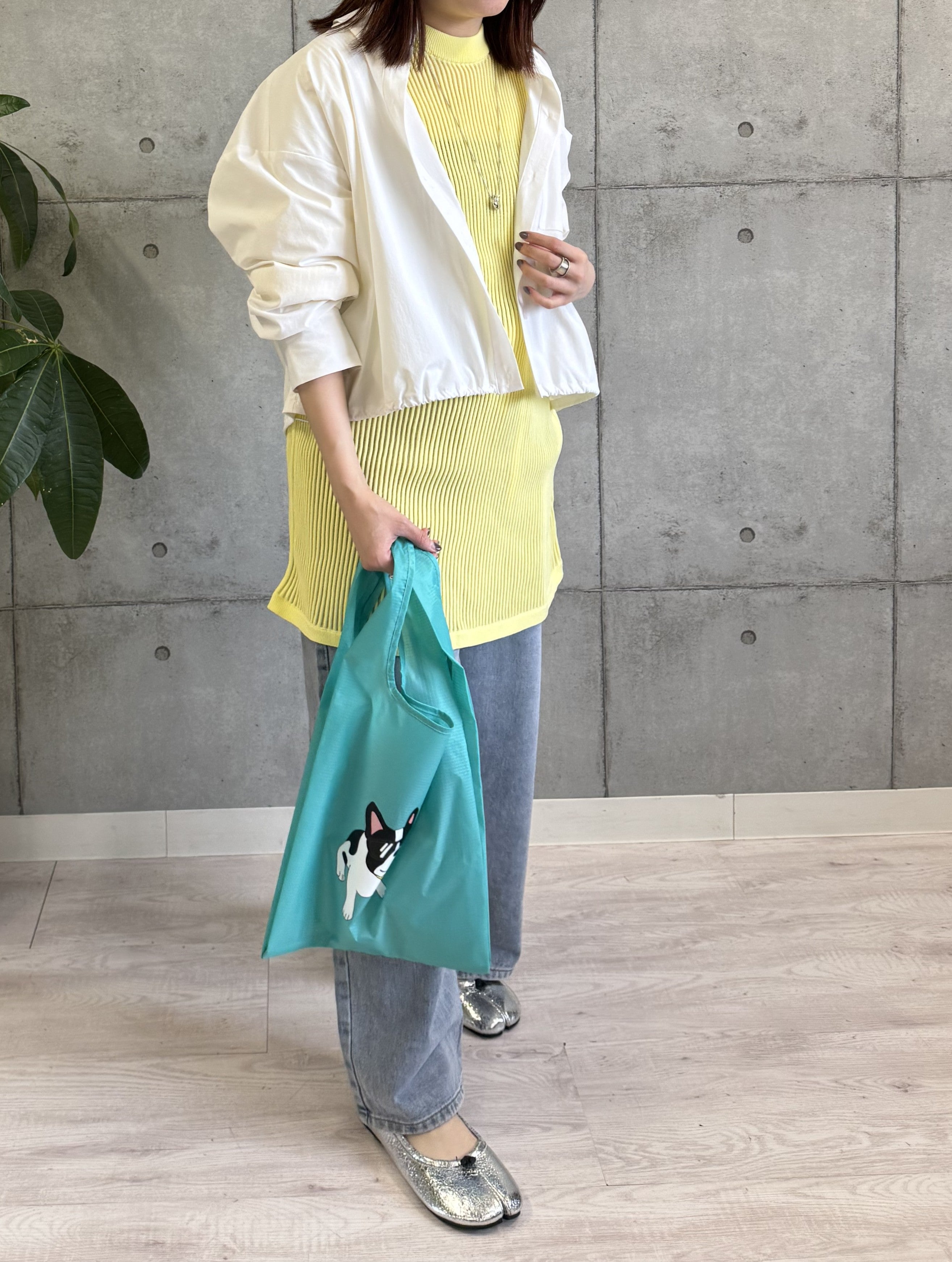 【ROSIEE】チャーム付フレンチブルドッグプリントマルシェバッグ/R781032