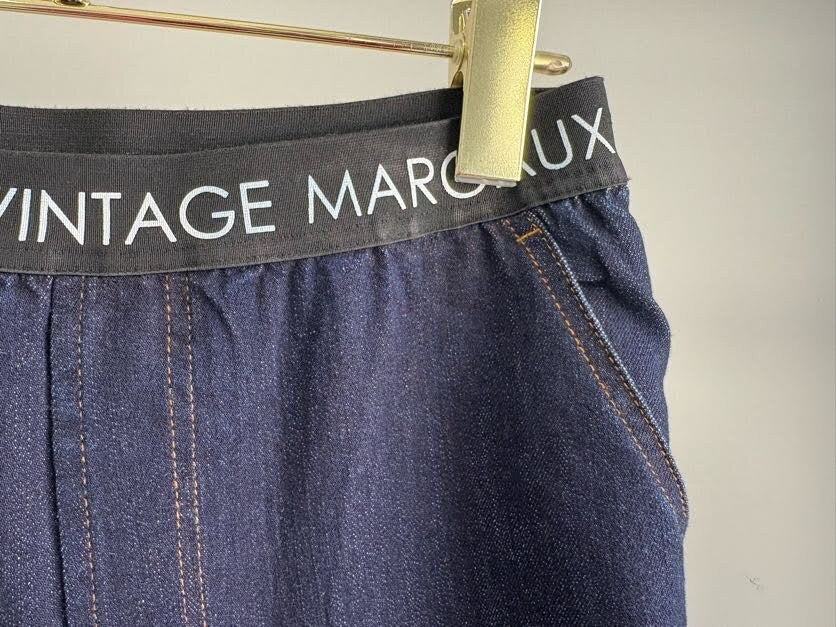 【MARGAUX VINTAGE】ワンウォッシュデニムスリムパンツ/MG PT-26083-A