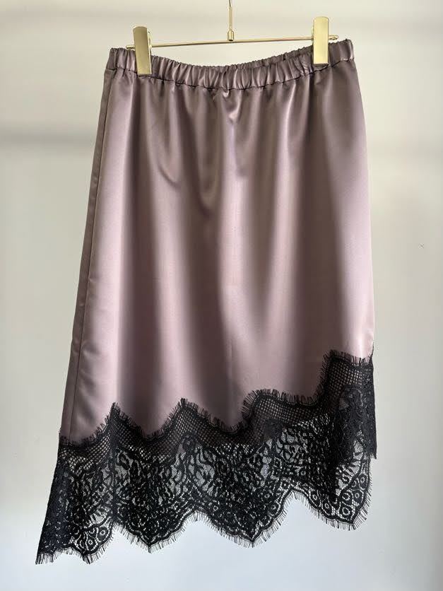 【MARGAUX VINTAGE】ヘムレーススカート/MG SK-26097-A