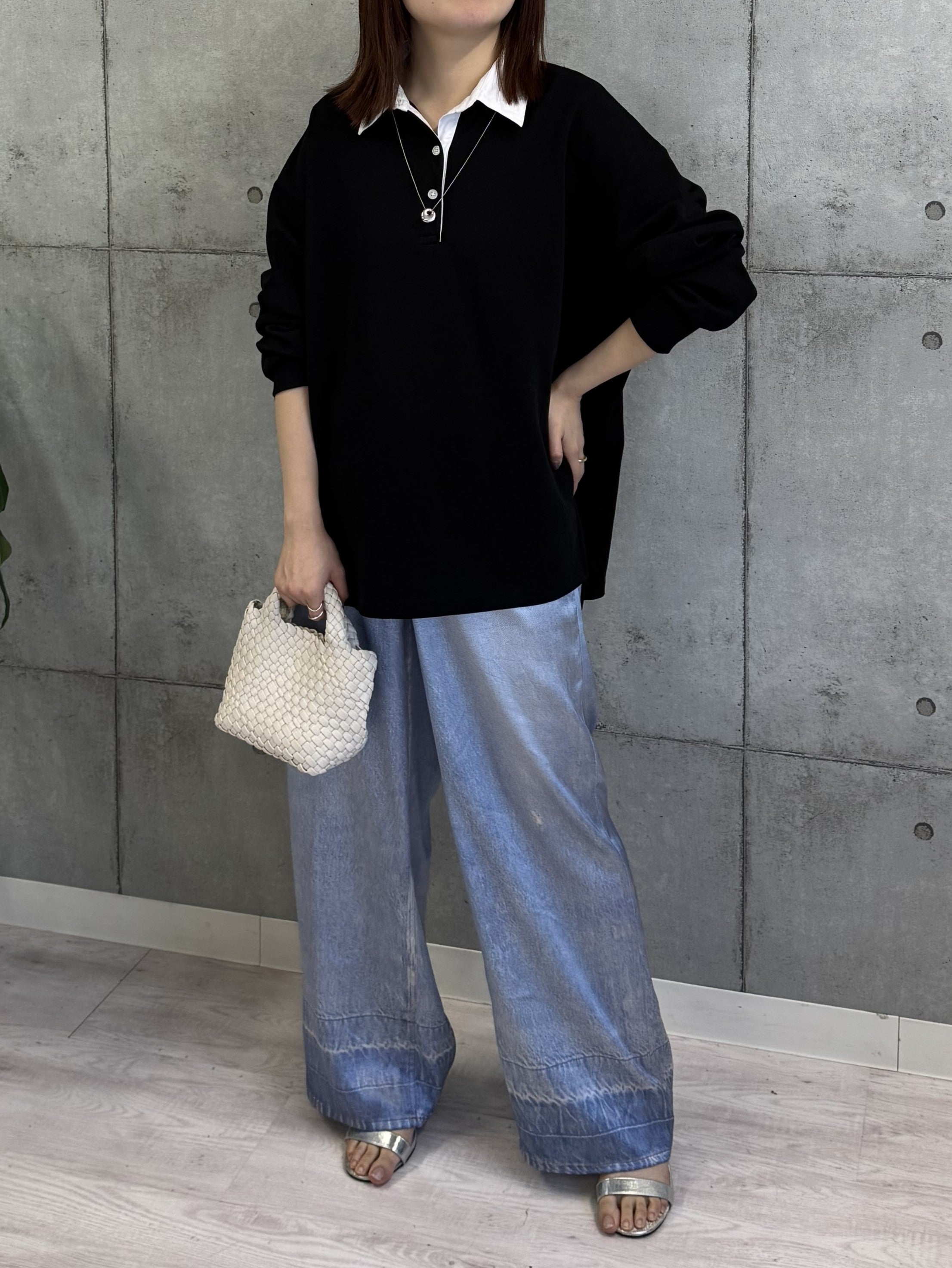 【ROSIEE】シャツレイヤード風スウェット/R780342