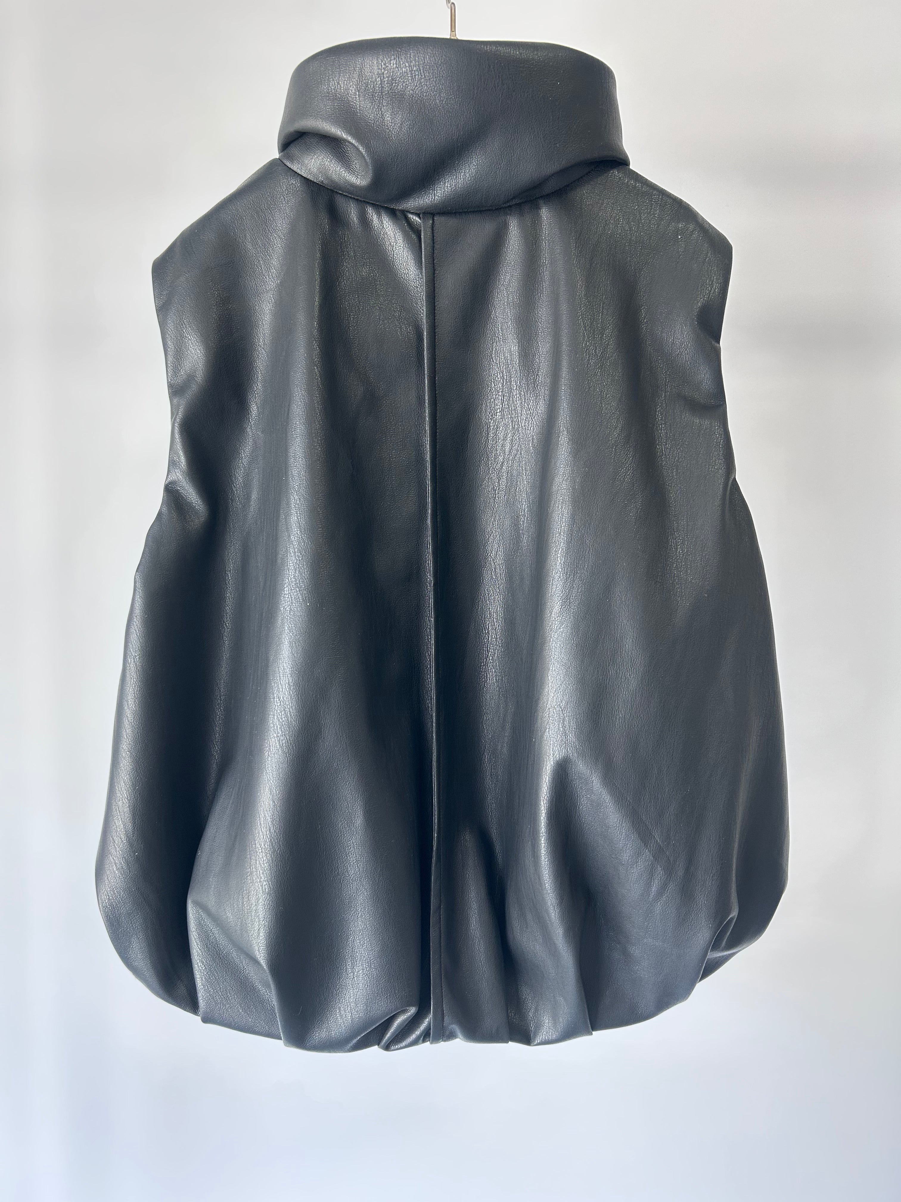 【MARGAUX VINTAGE】レザーベスト/MG JK-25077-A