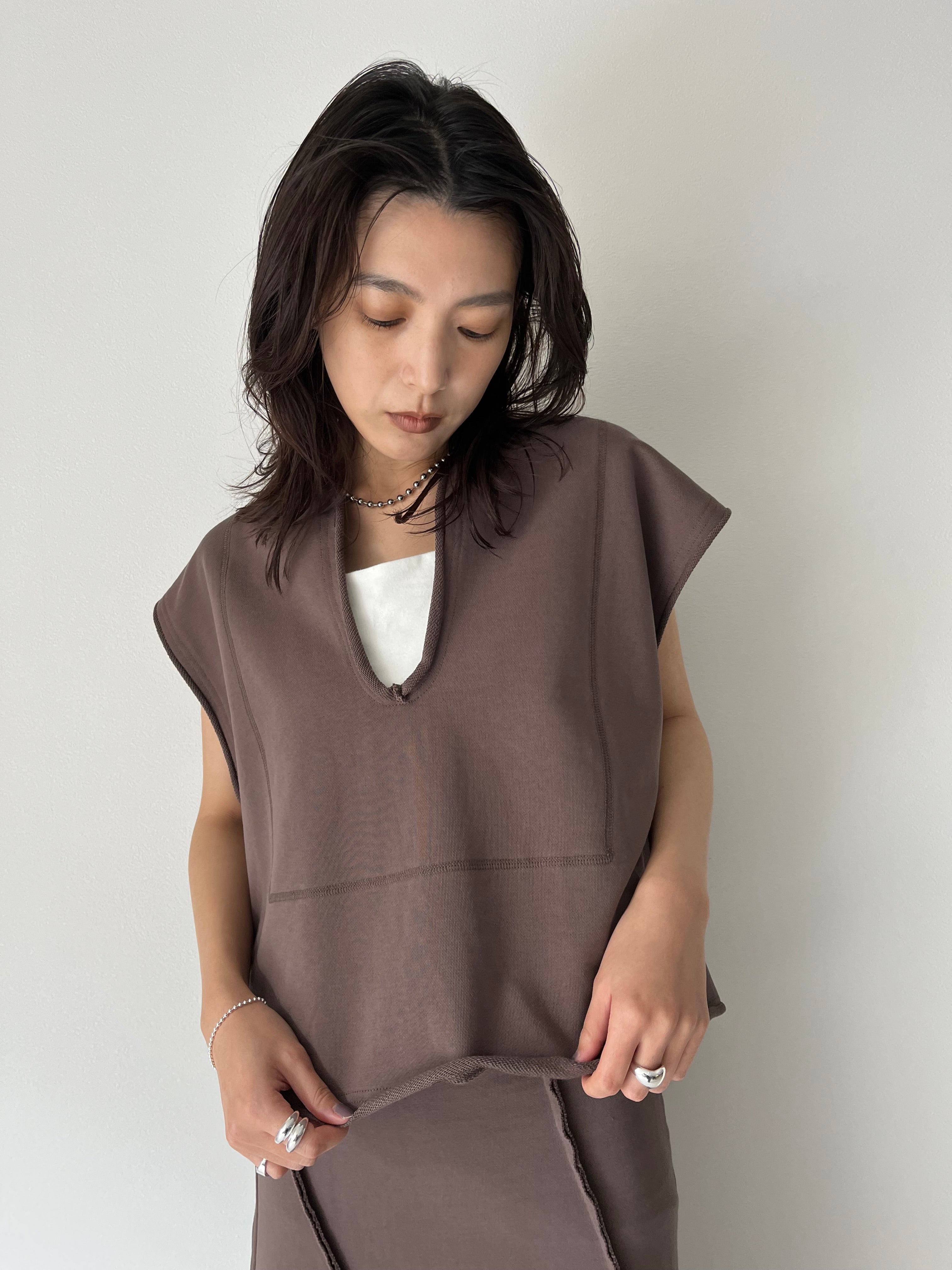 【AGAWD】キーネックスウェットベスト/2225-6695