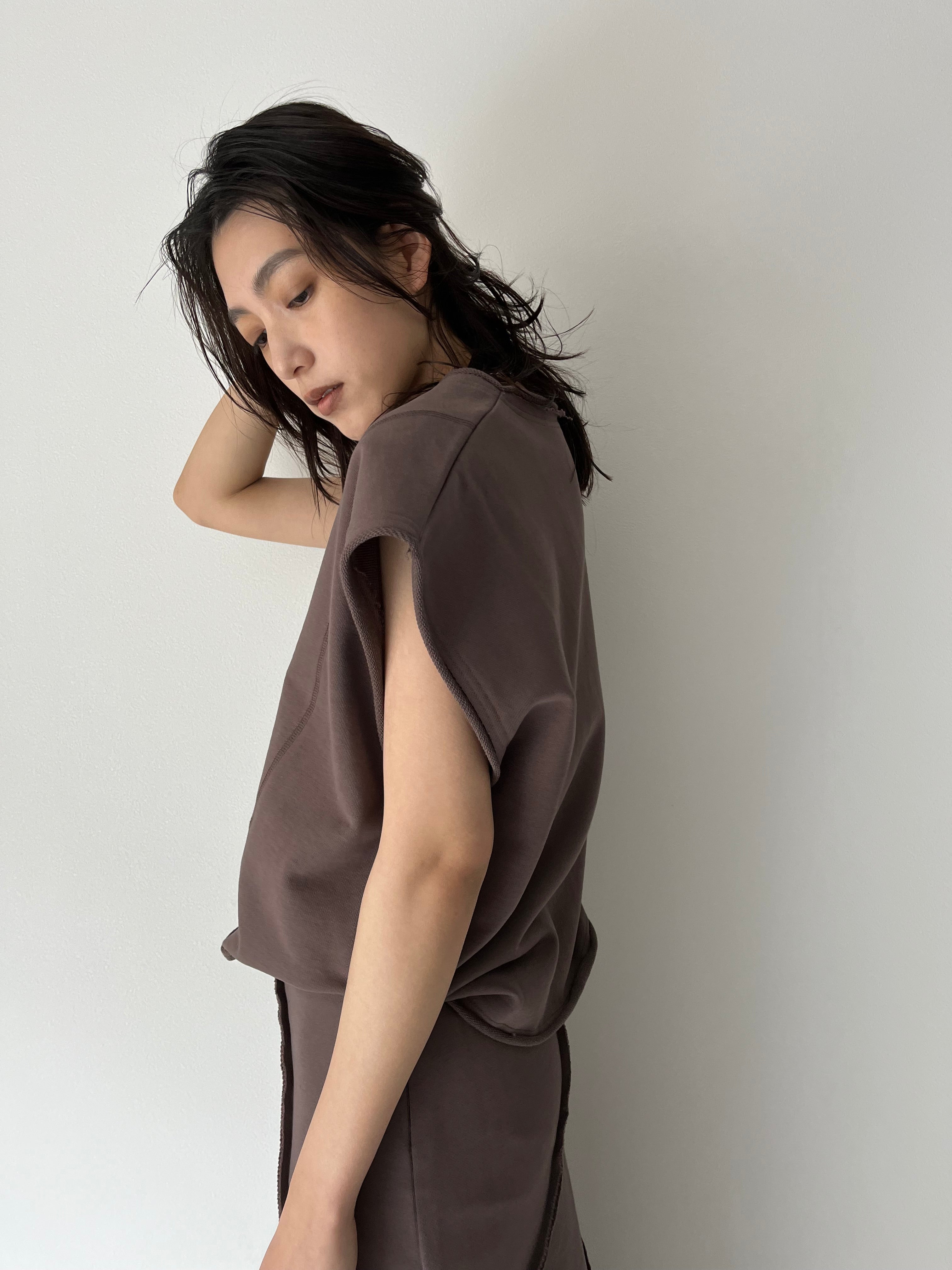 【AGAWD】キーネックスウェットベスト/2225-6695