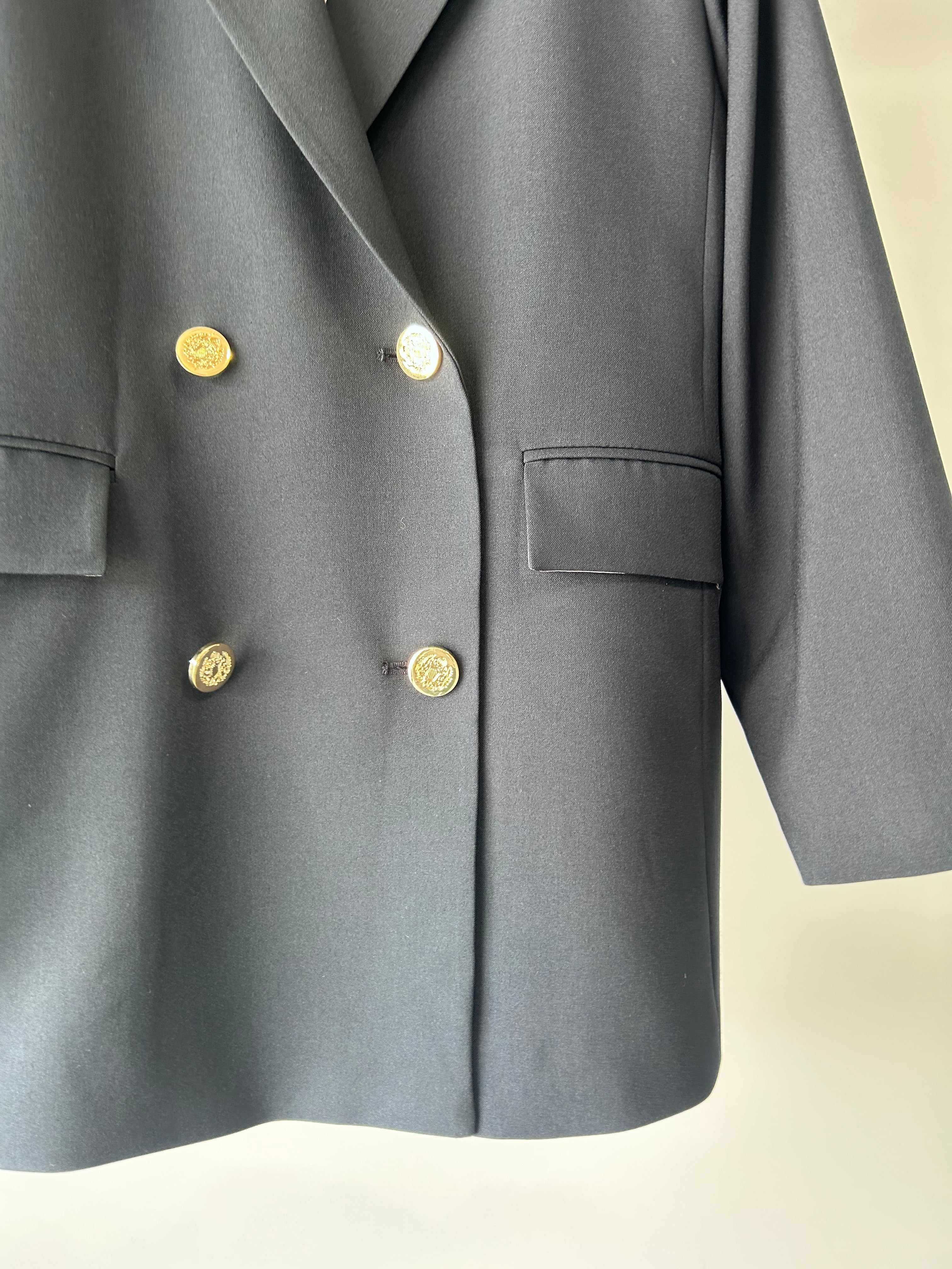 【MARGAUX VINTAGE】ショルダーパッドダブルブレストジャケット/MG JK-25074-A