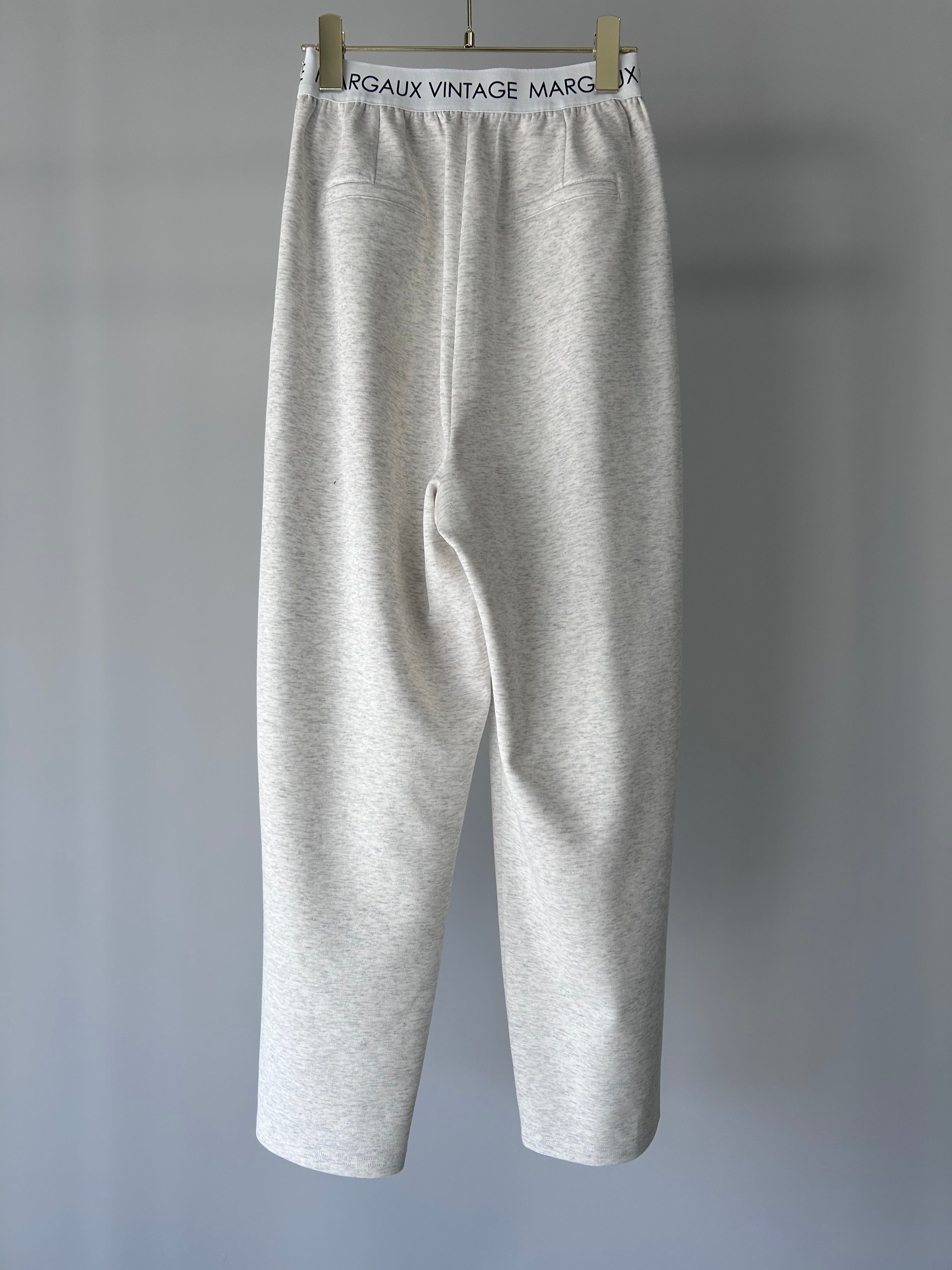 【MARGAUX VINTAGE】ロゴウエストゴムタックパンツ/MG PT-25084-A