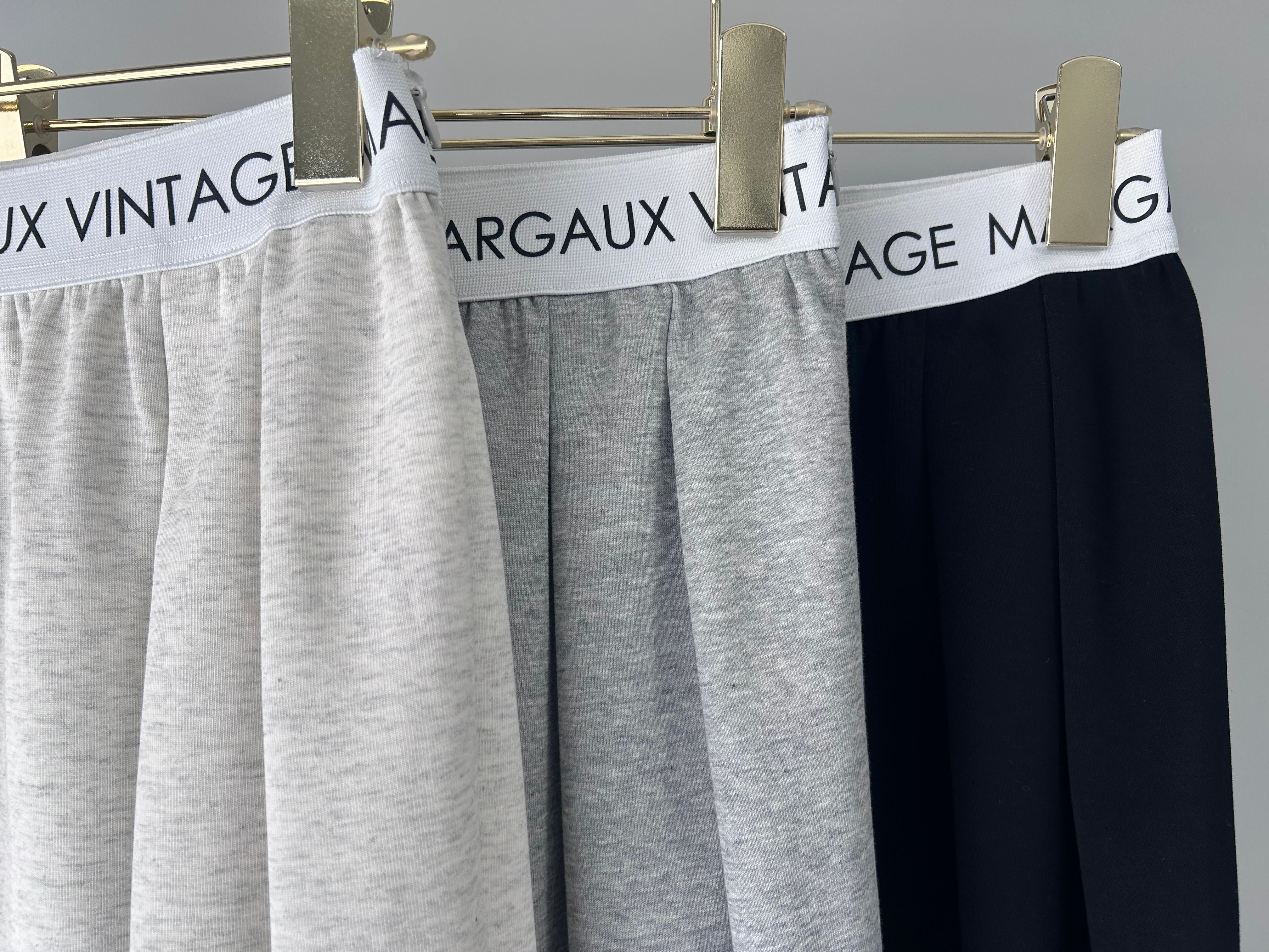 【MARGAUX VINTAGE】ロゴウエストゴムタックパンツ/MG PT-25084-A