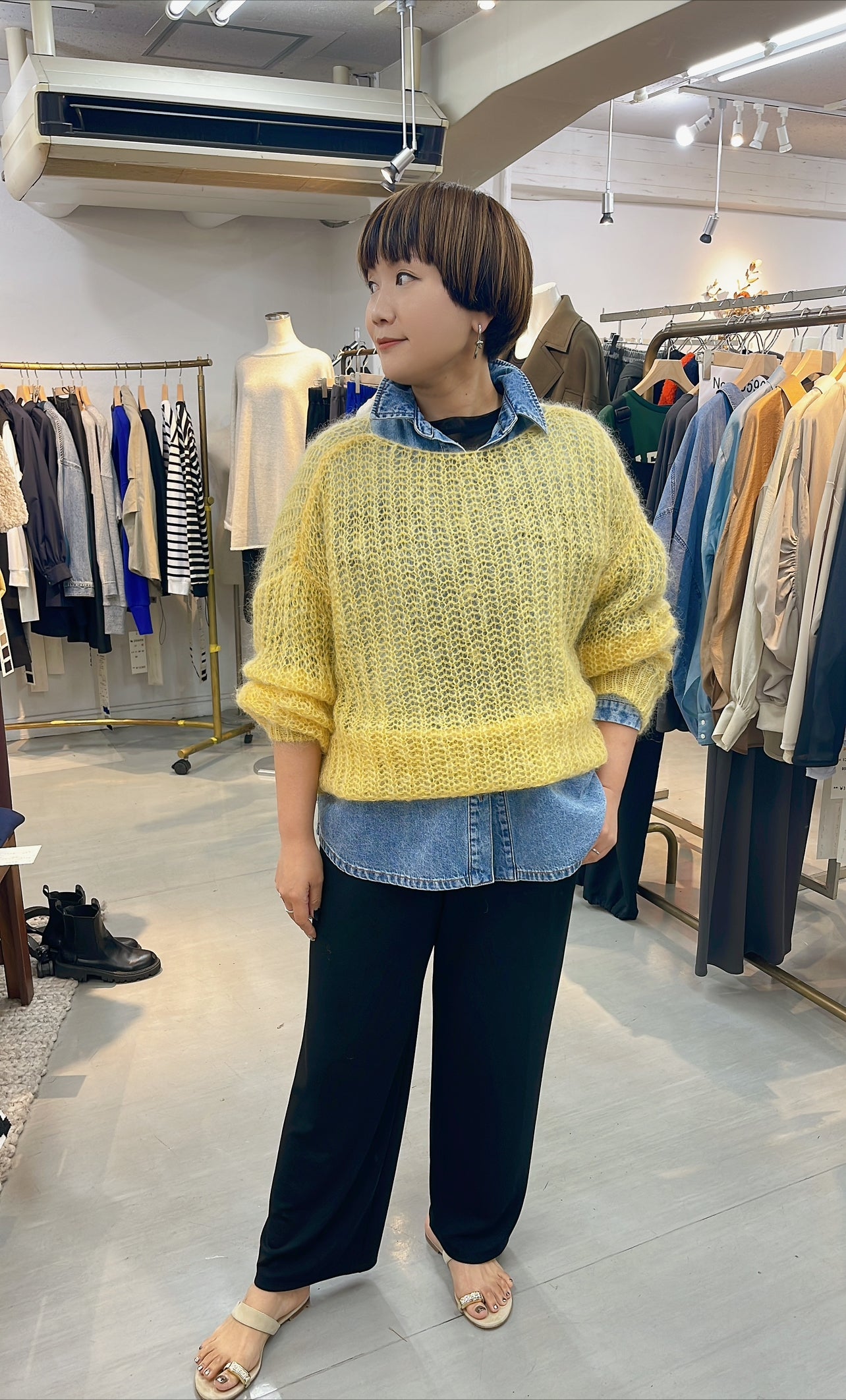 【cafune】キッドモヘヤニットプルオーバー/435943