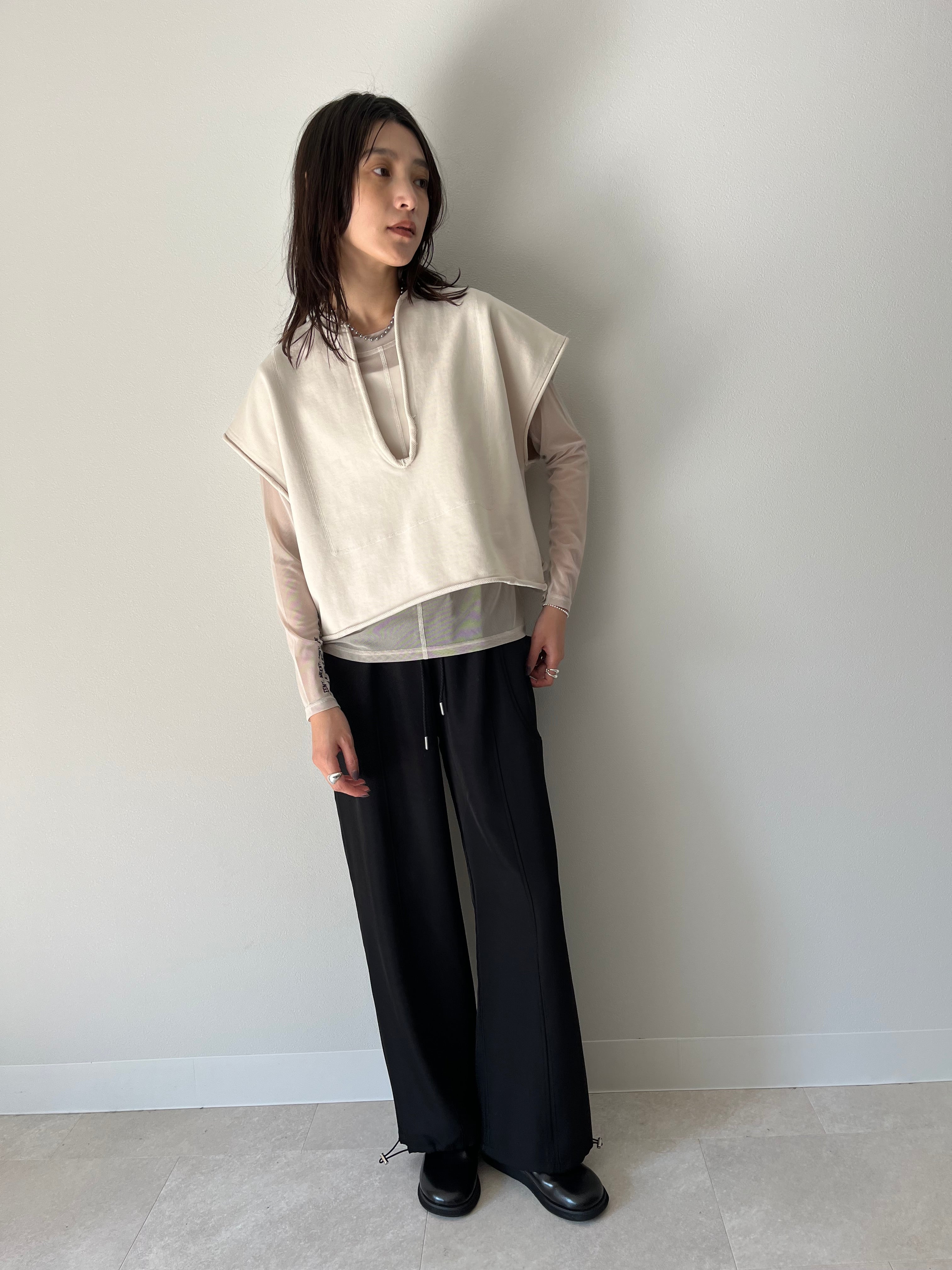 【AGAWD】キーネックスウェットベスト/2225-6695
